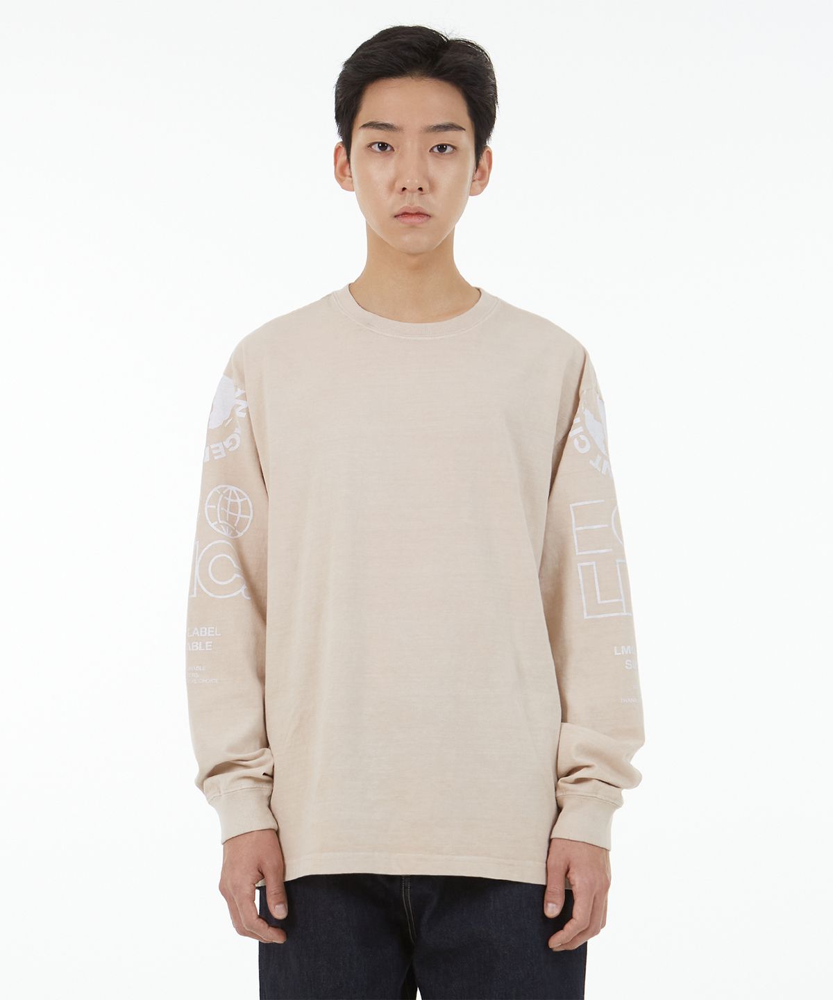 엘엠씨(LMC) LMC ORGANIC DYED LONG SLV TEE beige