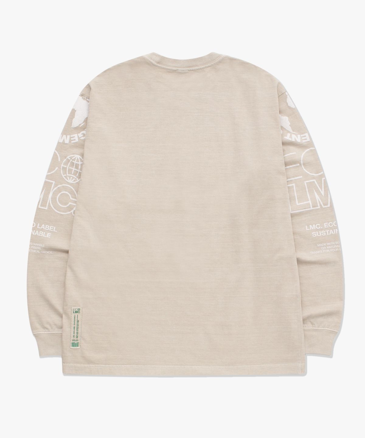 엘엠씨(LMC) LMC ORGANIC DYED LONG SLV TEE beige