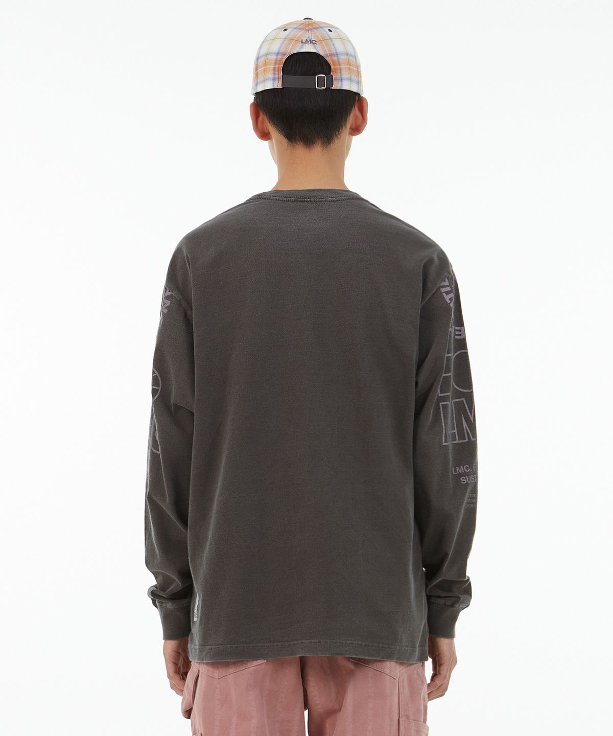 엘엠씨(LMC) LMC ORGANIC DYED LONG SLV TEE charcoal