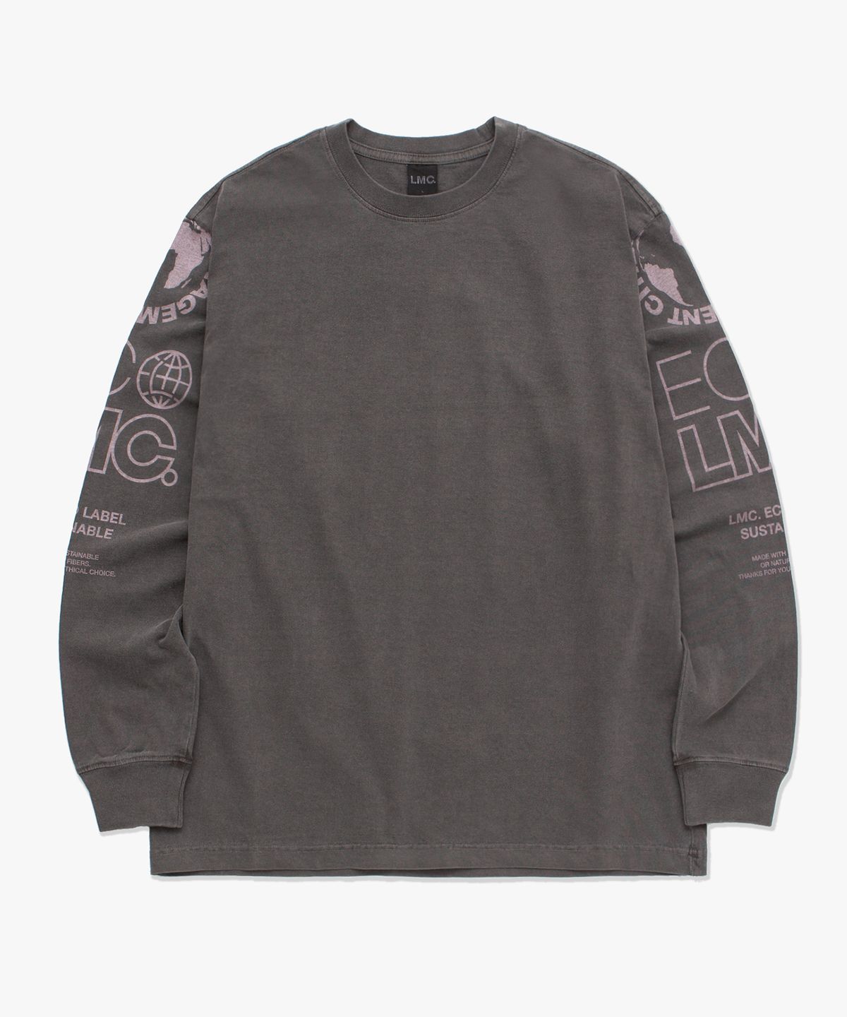 엘엠씨(LMC) LMC ORGANIC DYED LONG SLV TEE charcoal