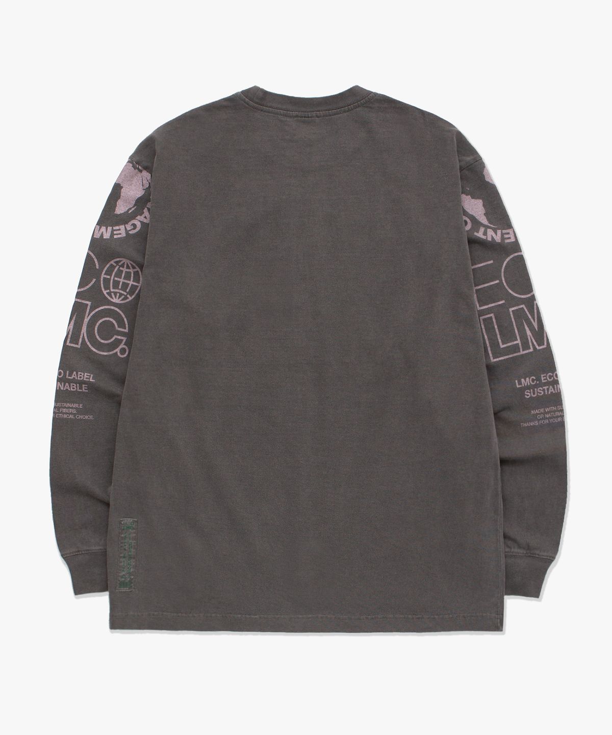 엘엠씨(LMC) LMC ORGANIC DYED LONG SLV TEE charcoal