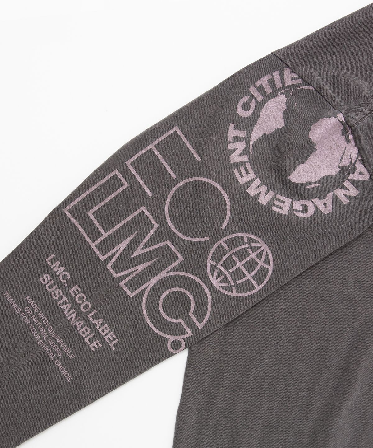 엘엠씨(LMC) LMC ORGANIC DYED LONG SLV TEE charcoal