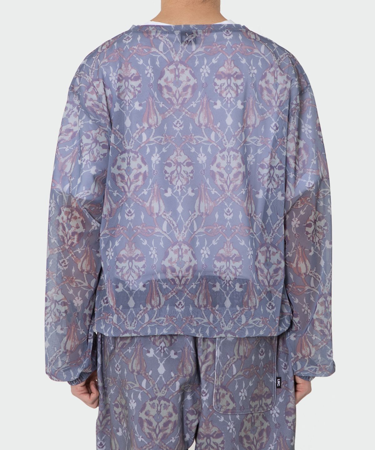 엘엠씨(LMC) LMC DAMASK MESH SWEATSHIRT dark purple