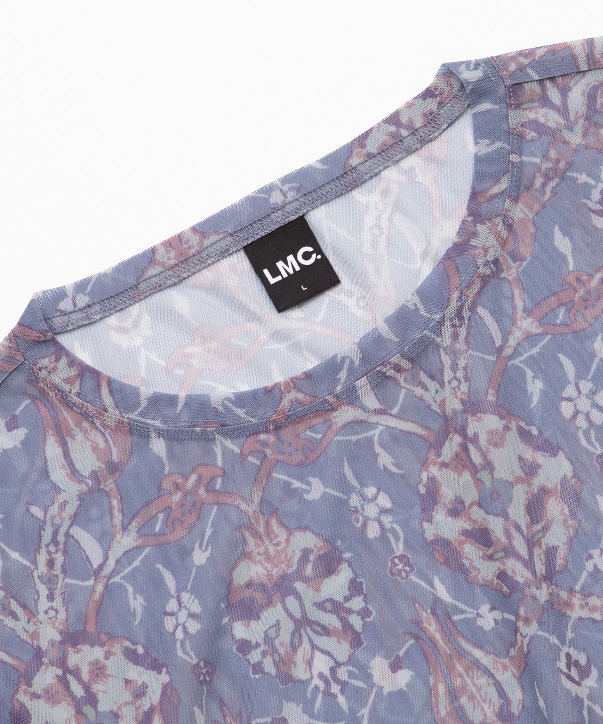 엘엠씨(LMC) LMC DAMASK MESH SWEATSHIRT dark purple