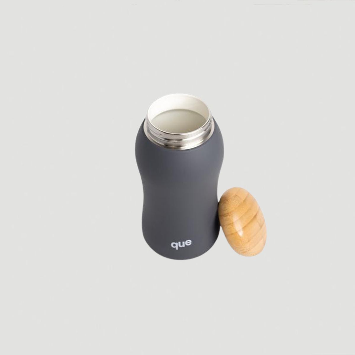 큐보틀(QUE BOTTLE) 인슐레이티드 보틀 메탈릭 차콜