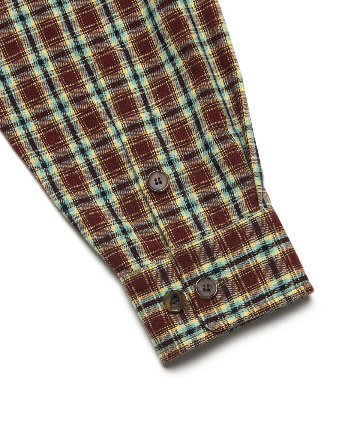엘엠씨(LMC) LMC PLAID ZIP-UP SHIRT brown
