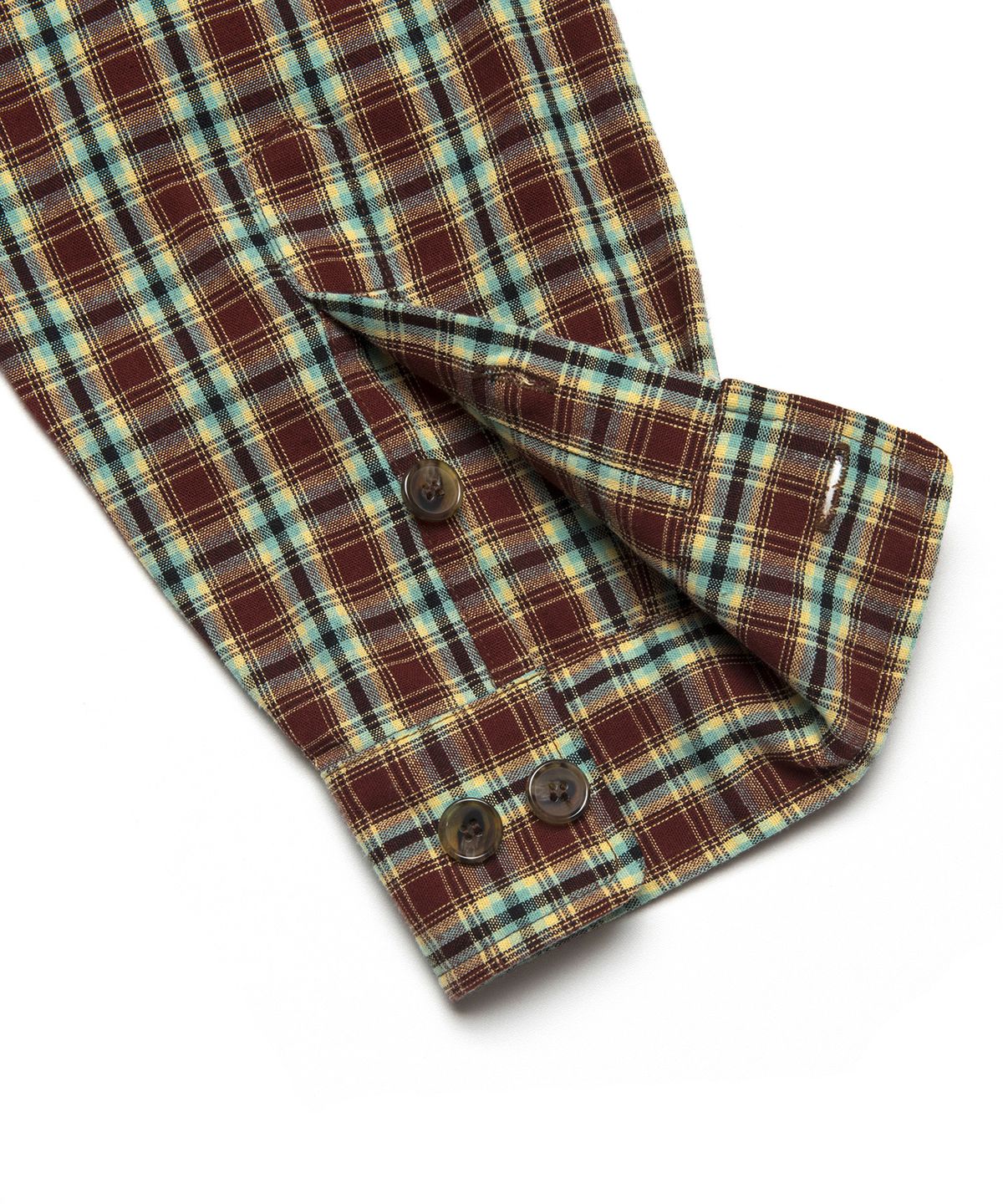 엘엠씨(LMC) LMC PLAID ZIP-UP SHIRT brown