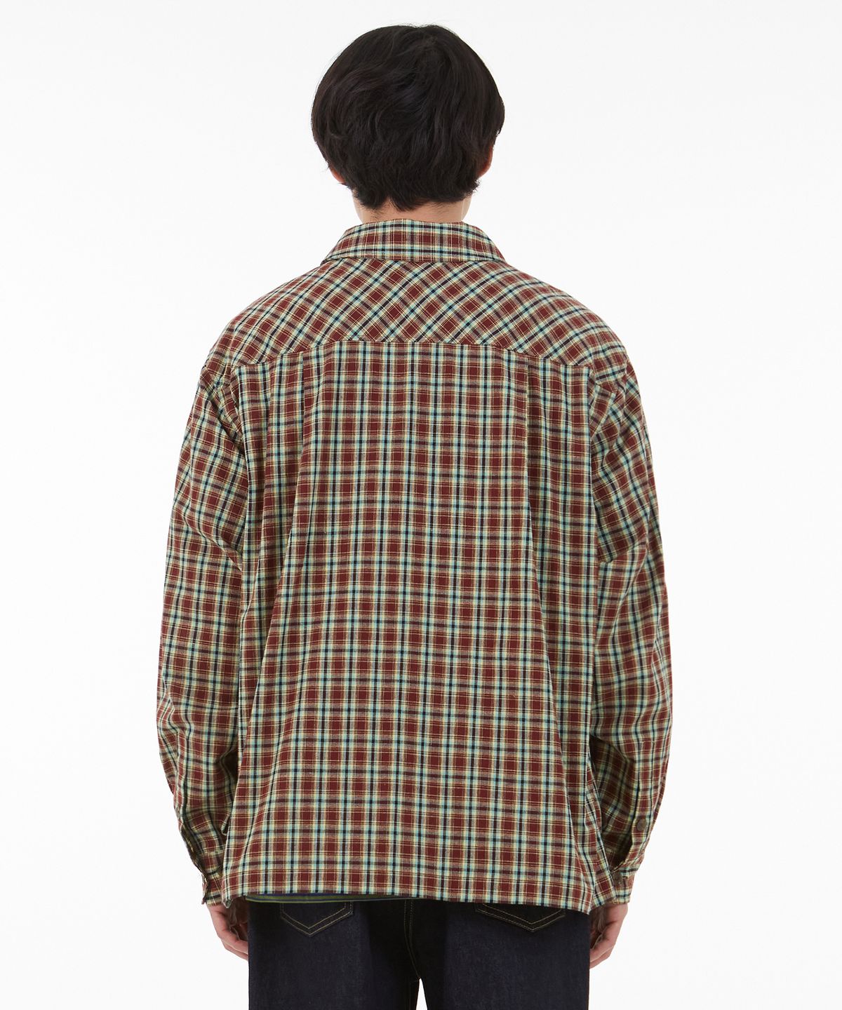 엘엠씨(LMC) LMC PLAID ZIP-UP SHIRT brown