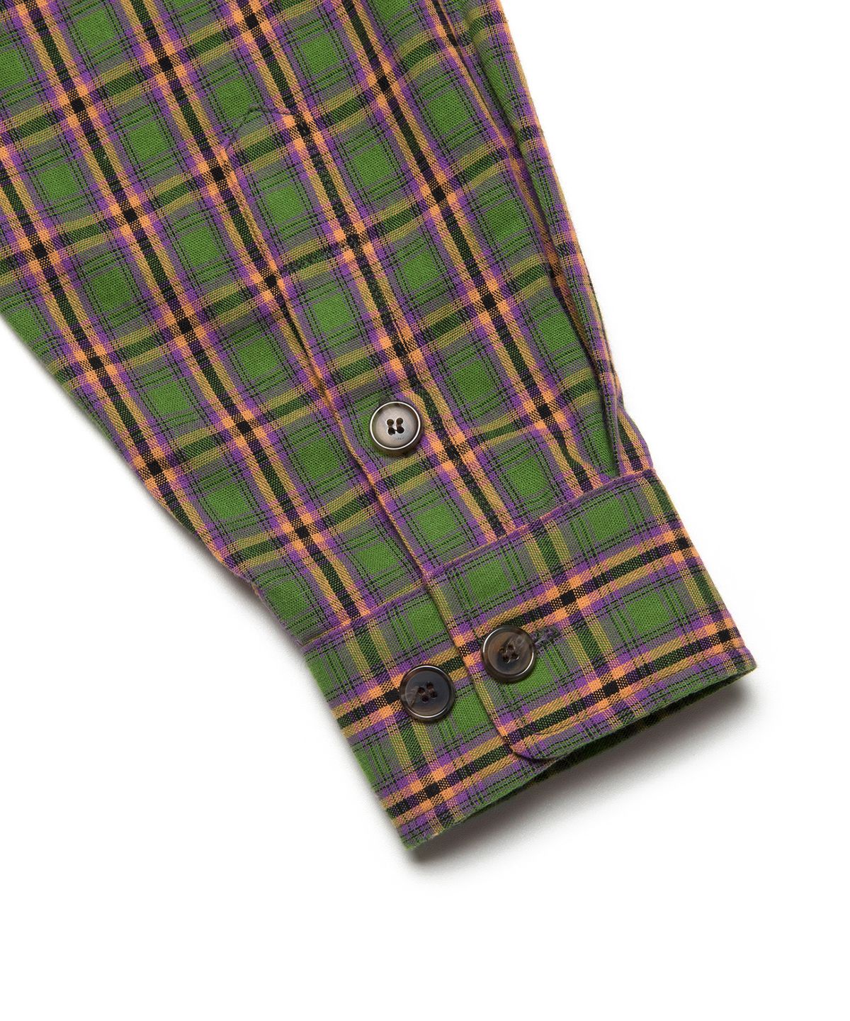 엘엠씨(LMC) LMC PLAID ZIP-UP SHIRT green