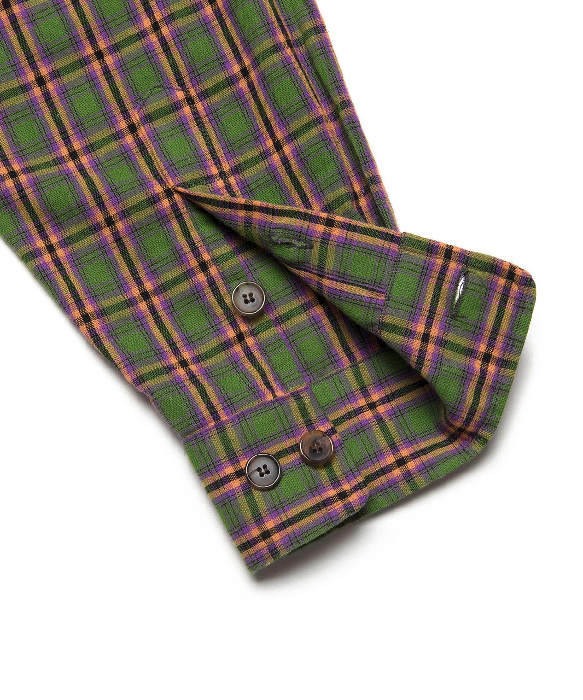 엘엠씨(LMC) LMC PLAID ZIP-UP SHIRT green