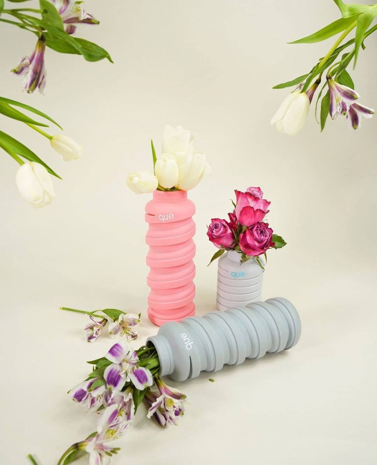 큐보틀(QUE BOTTLE) 접이식 보틀 화이트