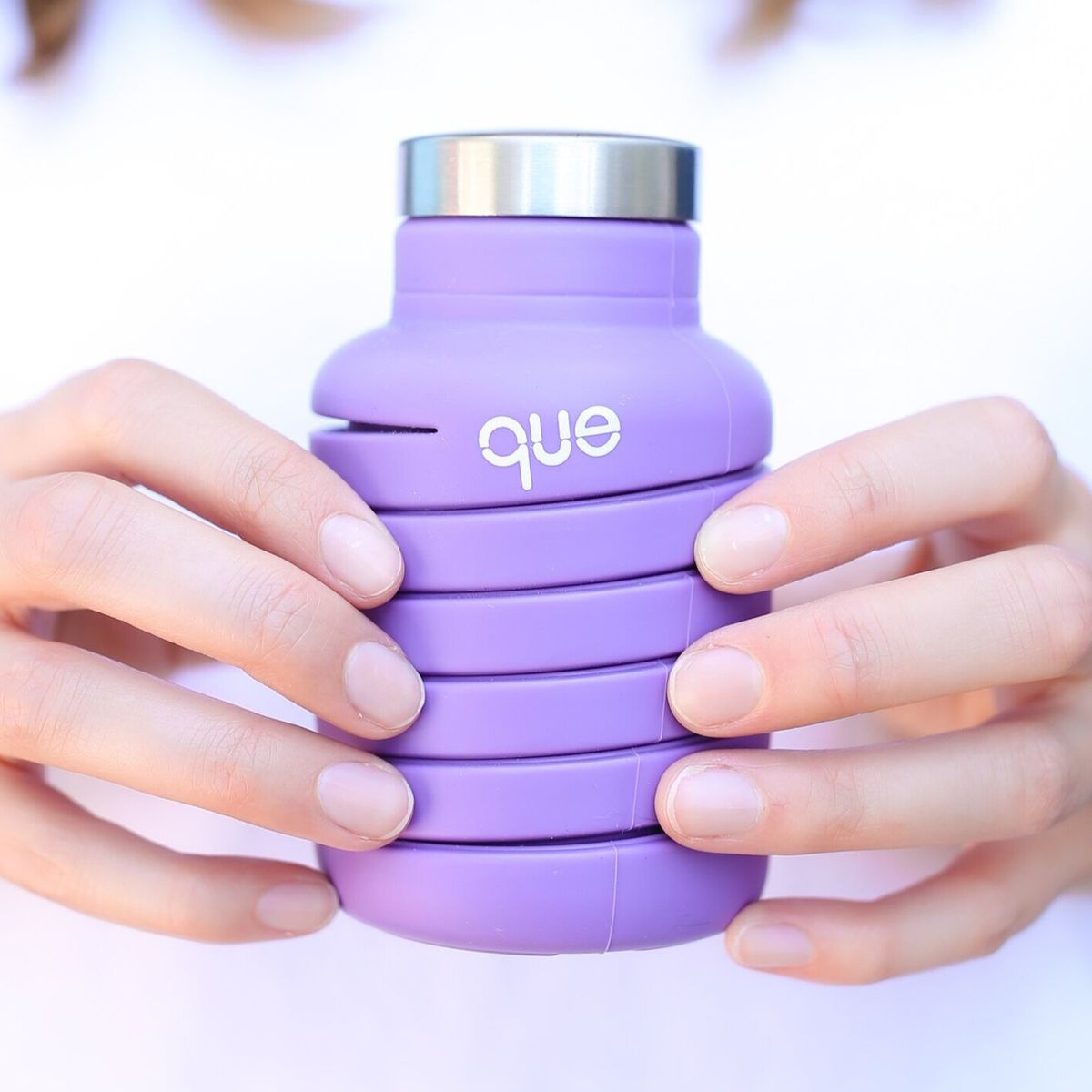 큐보틀(QUE BOTTLE) 접이식 보틀 퍼플