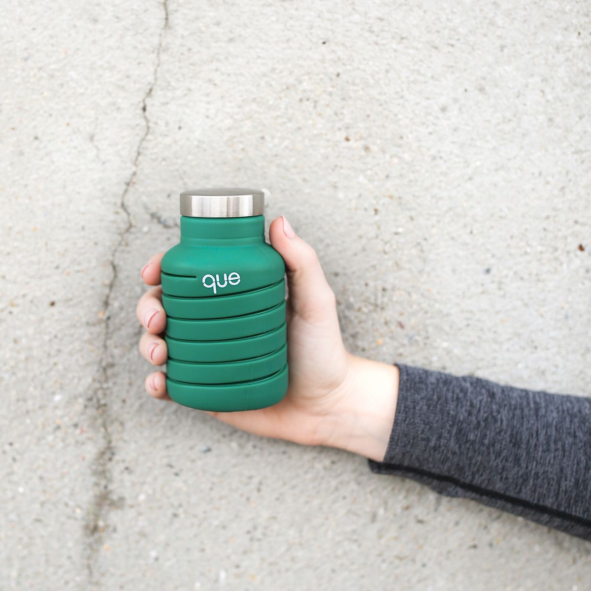 큐보틀(QUE BOTTLE) 접이식 보틀 20oz -203 포레스트 그린