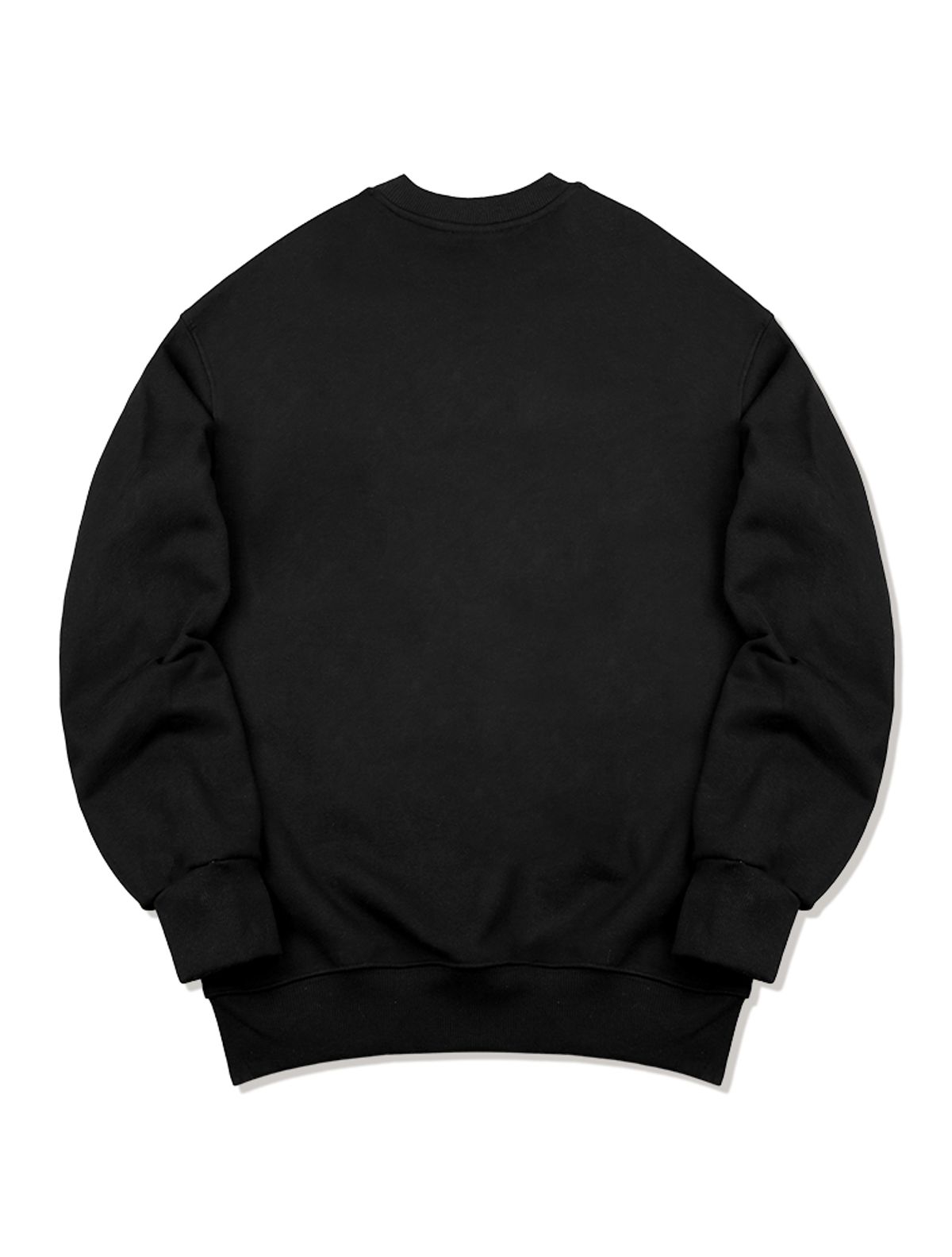 라 메종 스튜디오(LA MAISON STUDIO) UNISEX 레귤러핏 UNIVERSITY 엠보자수 맨투맨 블랙(FCC1TS402M)