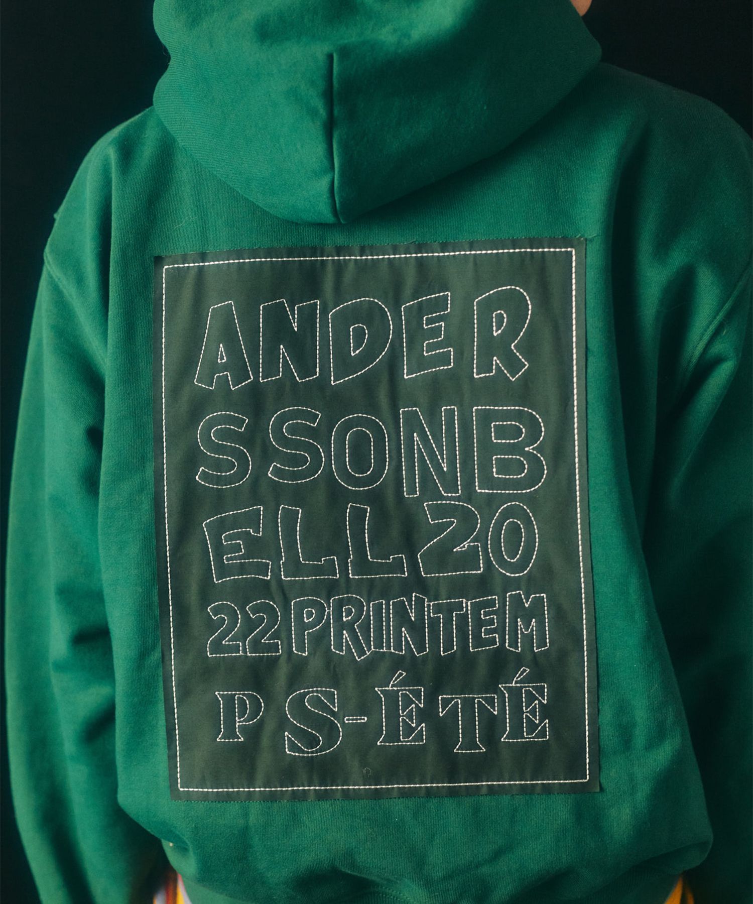 ★ANDERSSON BELL★ AB Contrast Hoodie atb924uGrey ASNFWTBU92 Andersson Bell Mesh Panel Contrast Hoodie 'Ivory' – Limited Edt