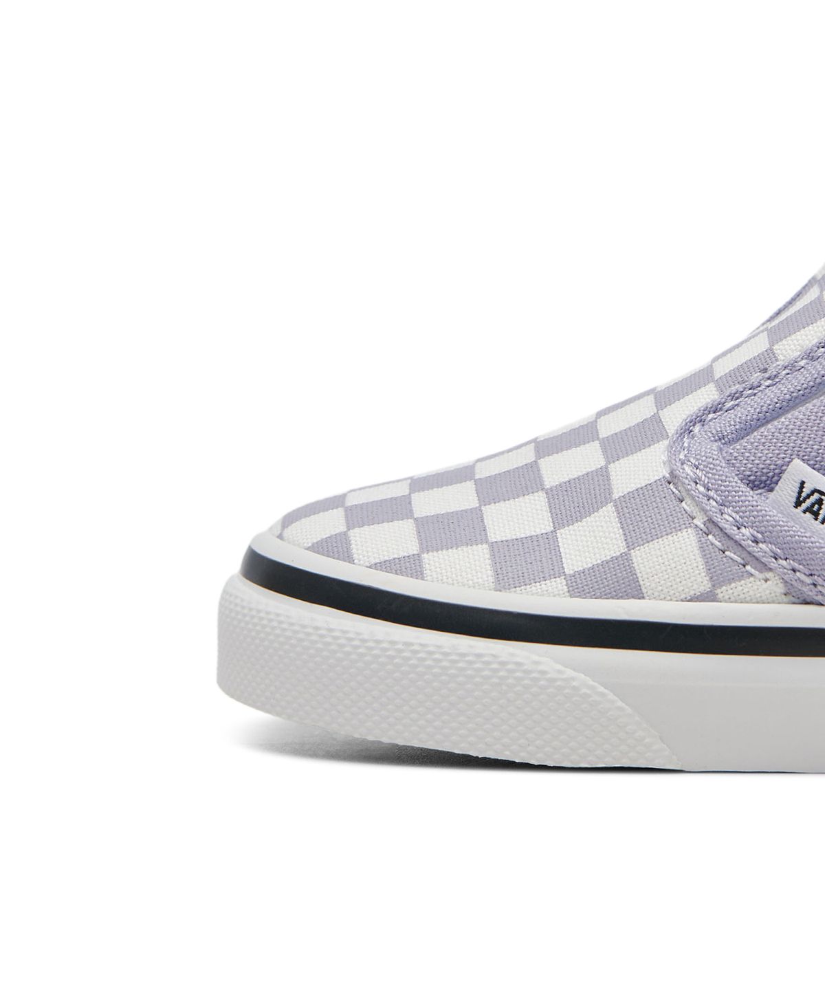 반스 키즈(VANS KIDS) 슬립온 V 토들러 - (체커보드) 라벤더:트루 화이트