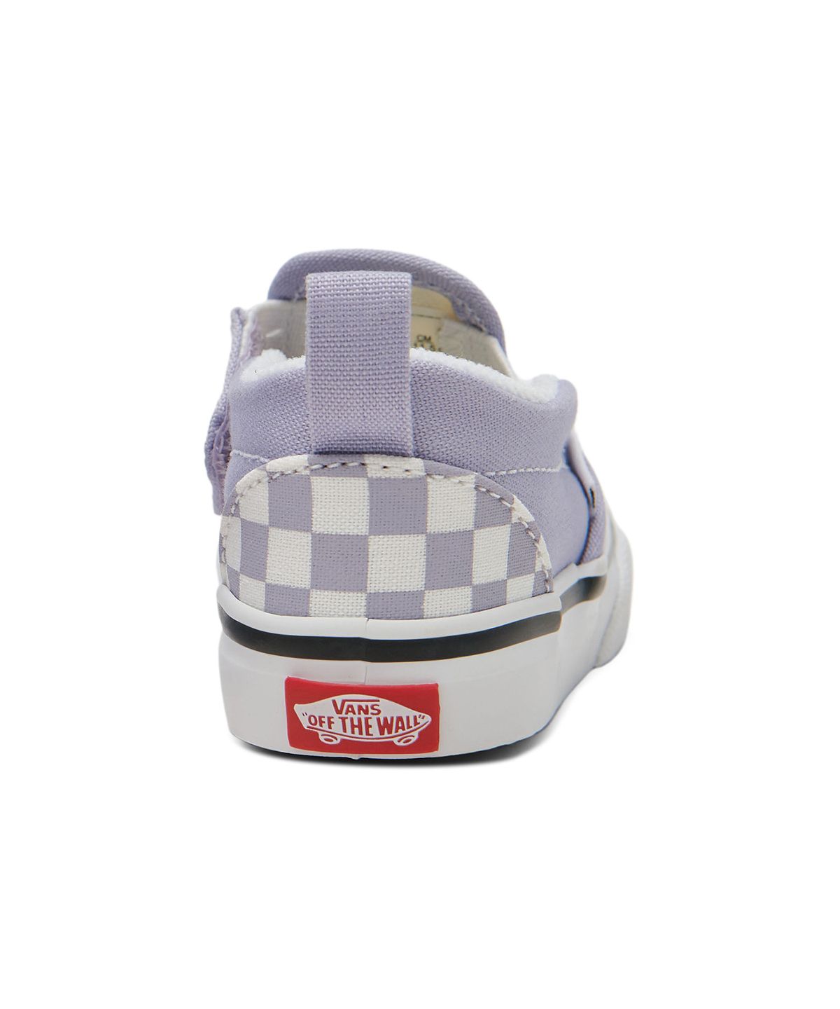 반스 키즈(VANS KIDS) 슬립온 V 토들러 - (체커보드) 라벤더:트루 화이트