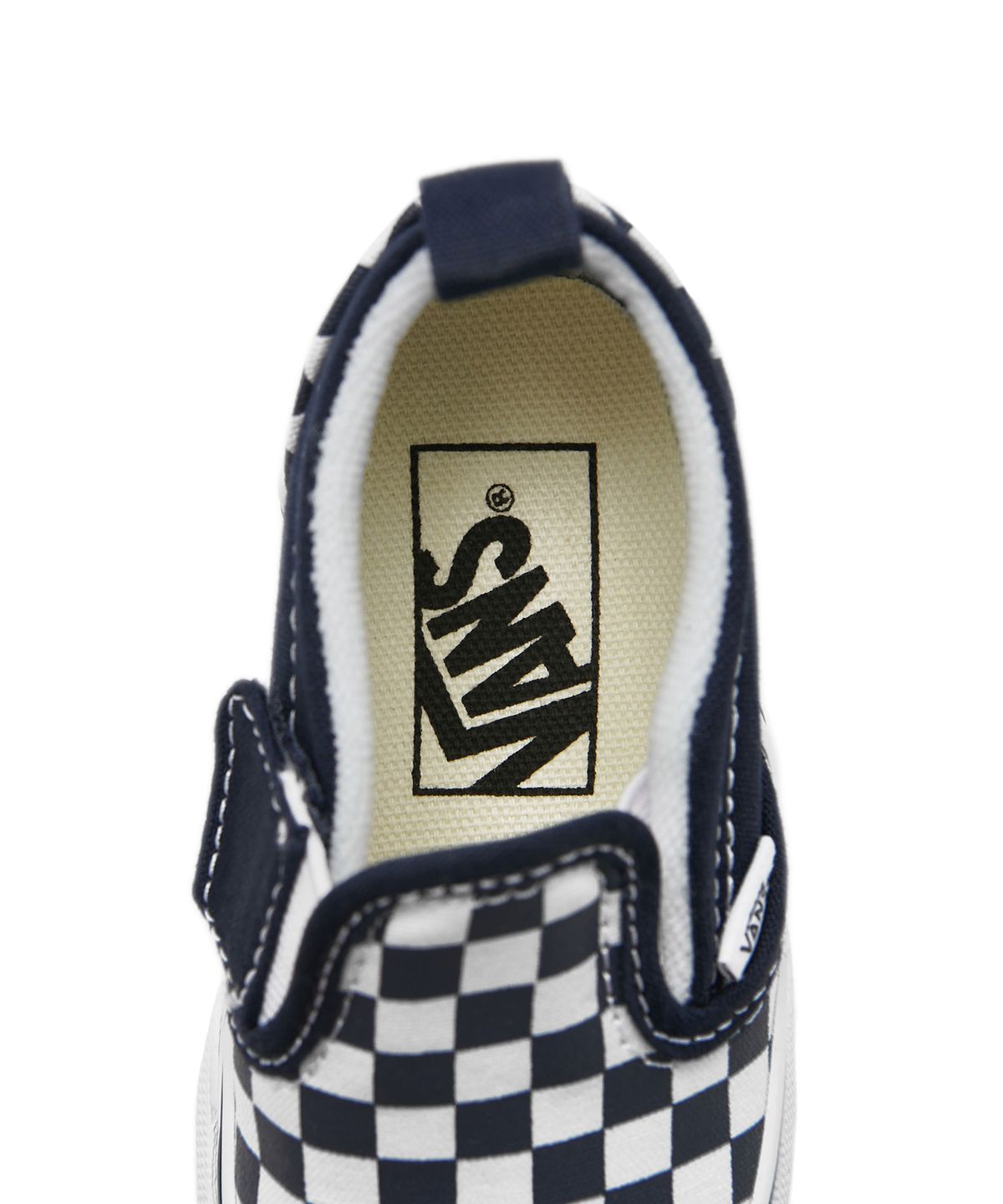반스 키즈(VANS KIDS) 슬립온 V 토들러 - (체커보드) 파리지엥 나이트:트루 화이트