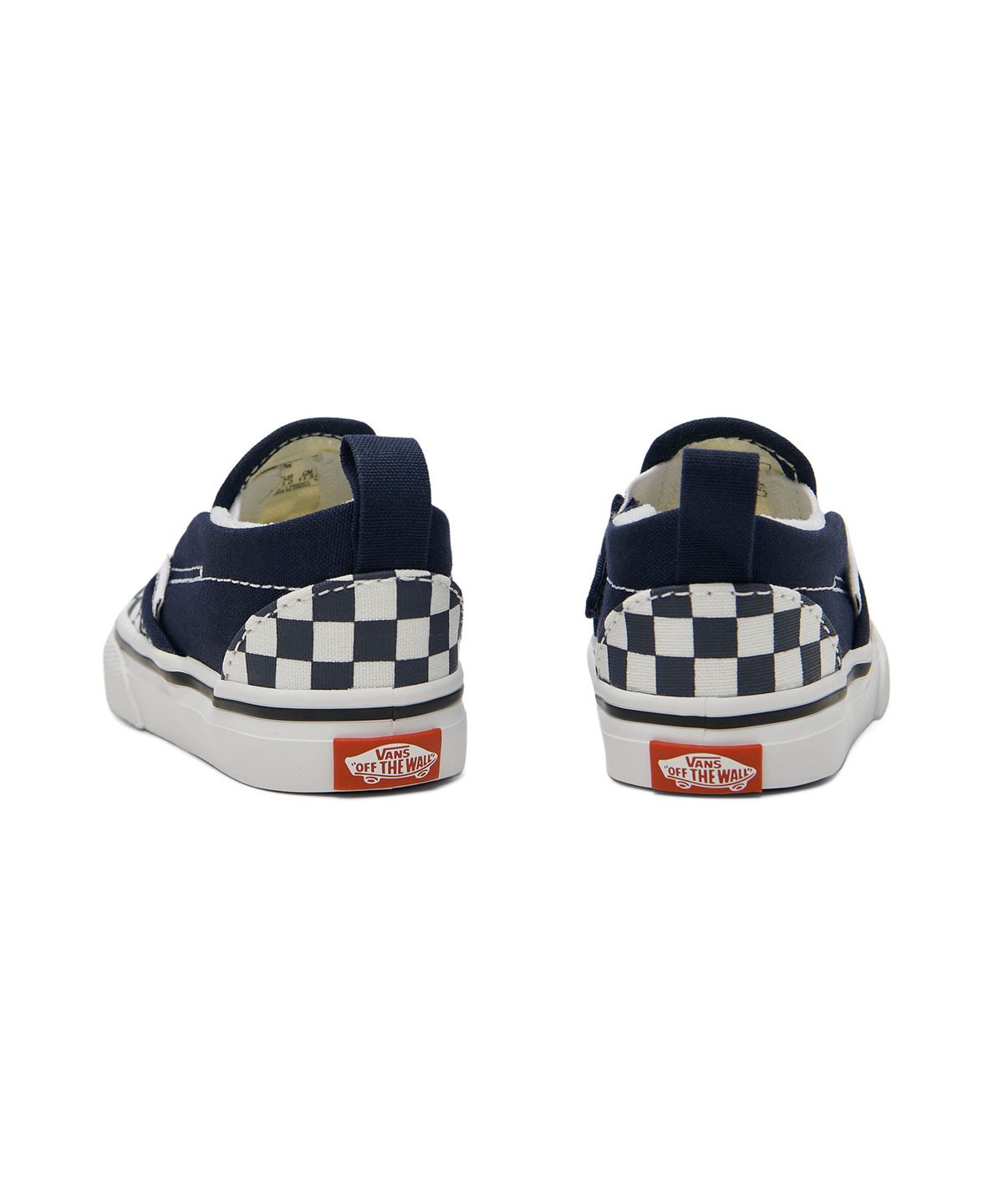 반스 키즈(VANS KIDS) 슬립온 V 토들러 - (체커보드) 파리지엥 나이트:트루 화이트