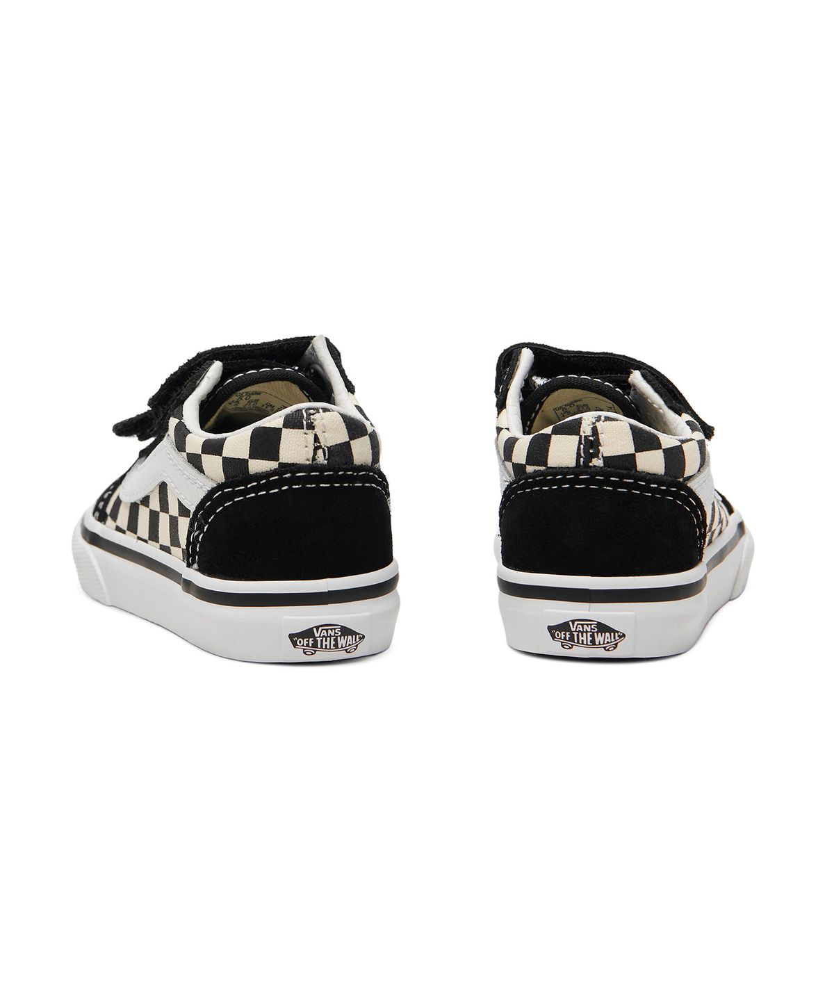 반스 키즈(VANS KIDS) 올드스쿨 V 토들러 - (프라이머리 체크) 블랙:화이트