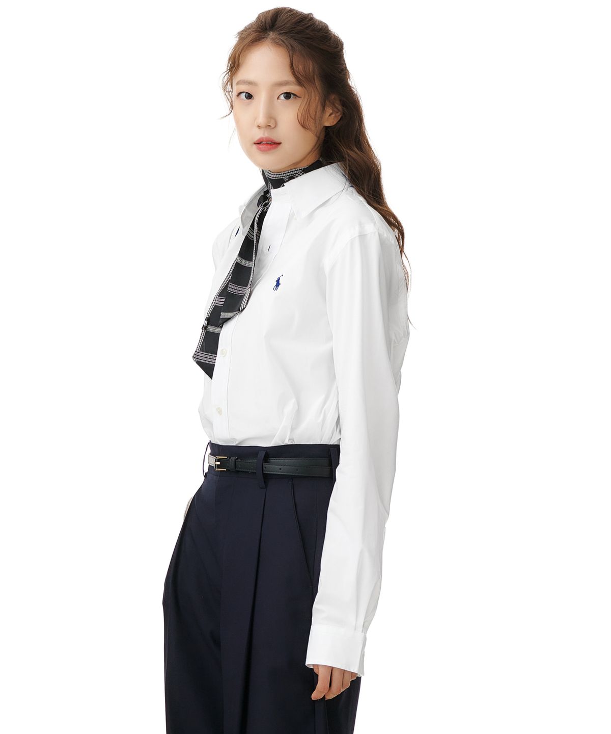 폴로 랄프 로렌(POLO RALPH LAUREN) 커스텀핏 포플린 셔츠 - 화이트