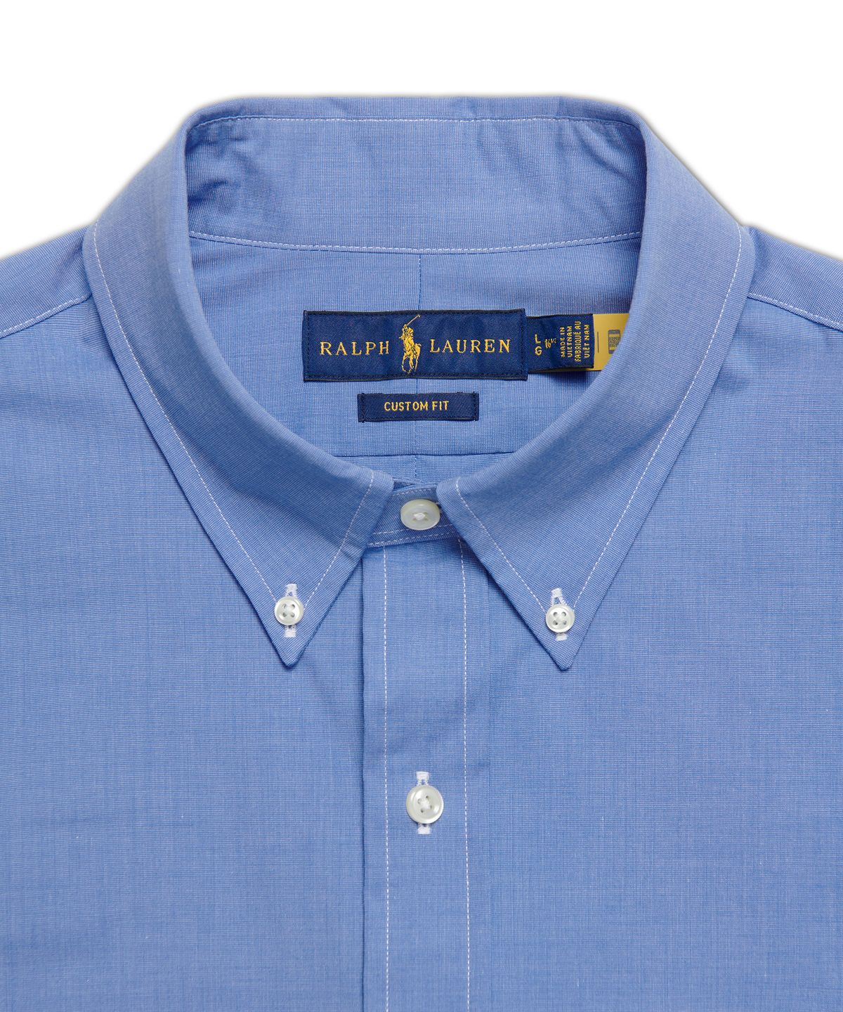 폴로 랄프 로렌(POLO RALPH LAUREN) 롱슬리브 포플린 셔츠 - 블루