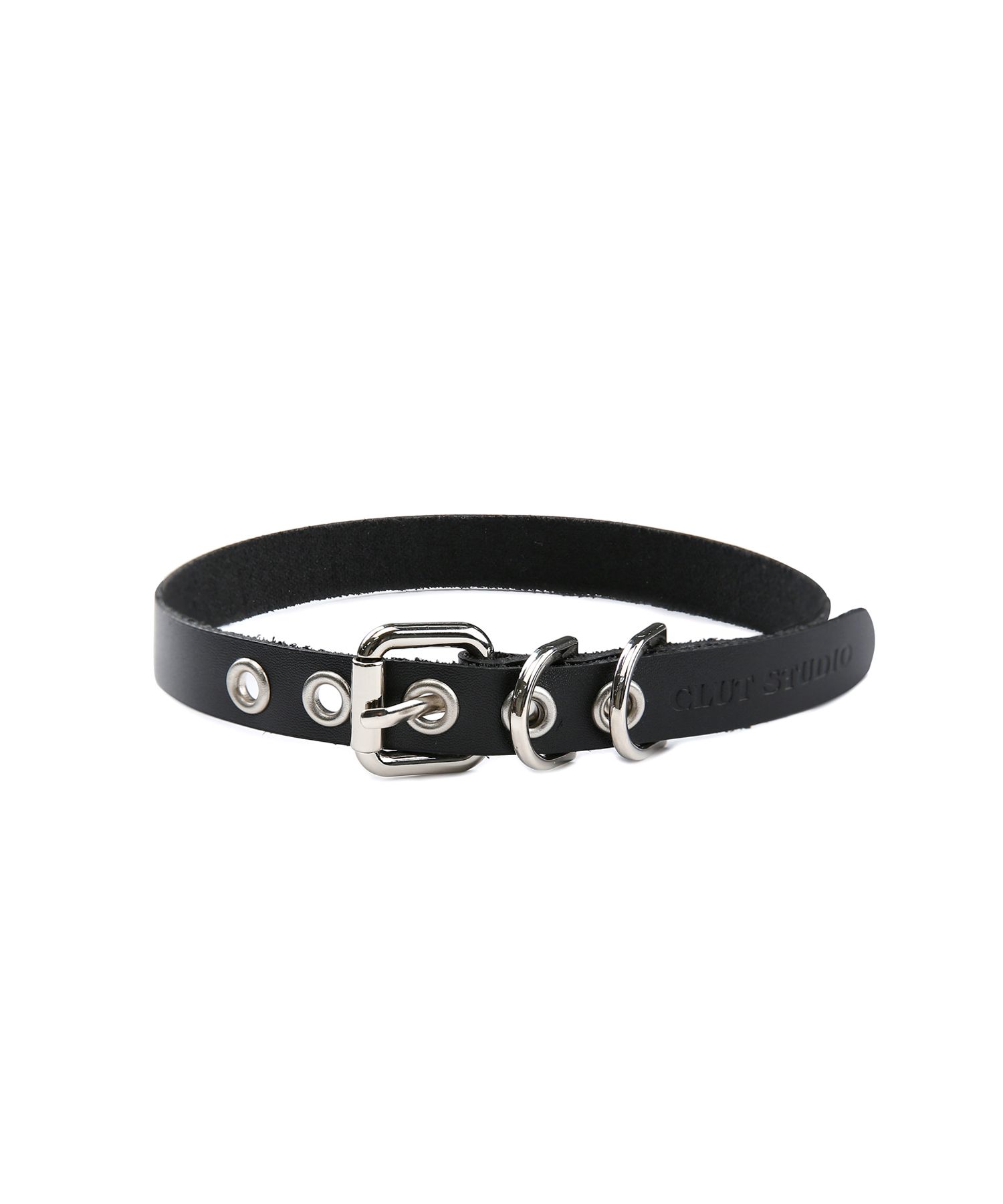 MUSINSA | CLUT STUDIO 0 8 buckle leather choker