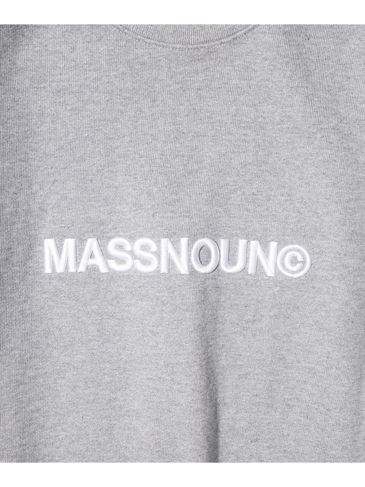 매스노운(MASSNOUN) 프리미엄 헤비 C 로고 맨투맨 MSTCR002-GY