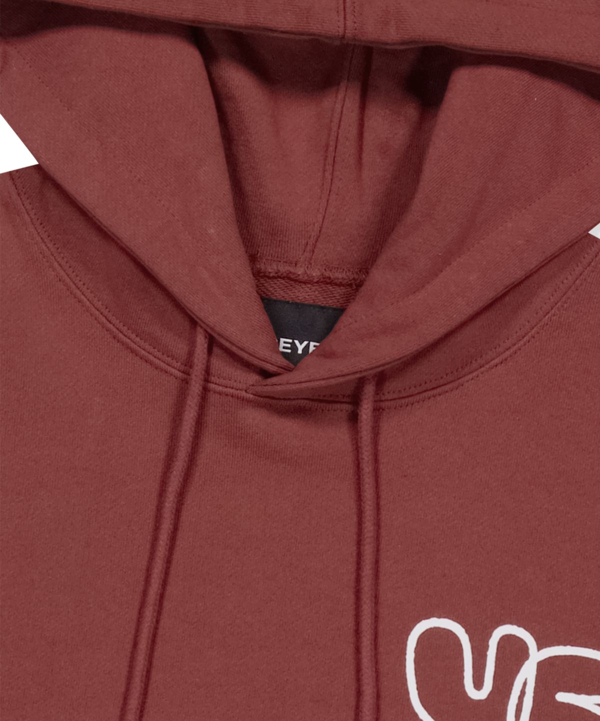 예스아이씨(YESEYESEE) C-logo Hoodie Brick Red
