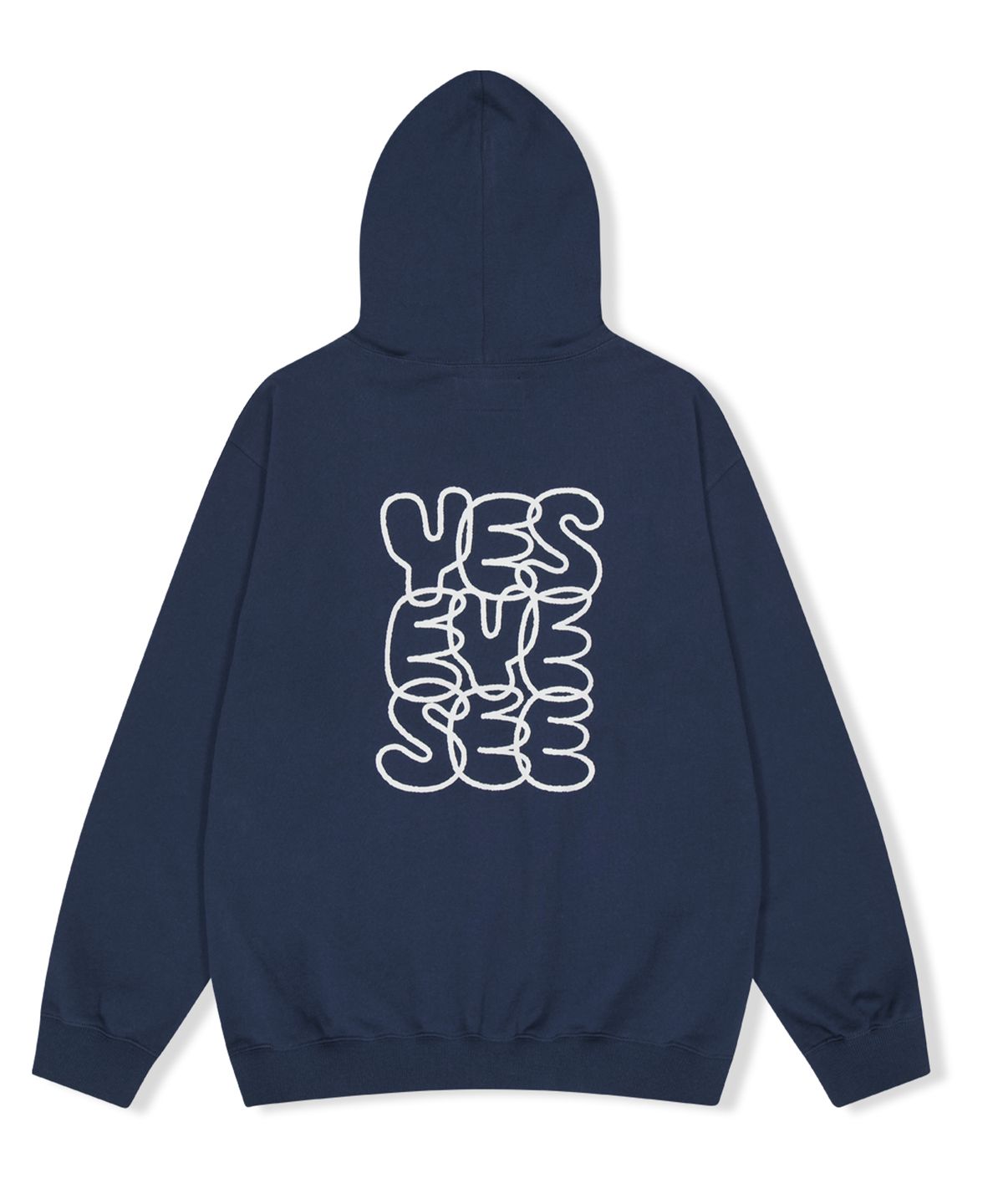 예스아이씨(YESEYESEE) C-logo Hoodie Navy