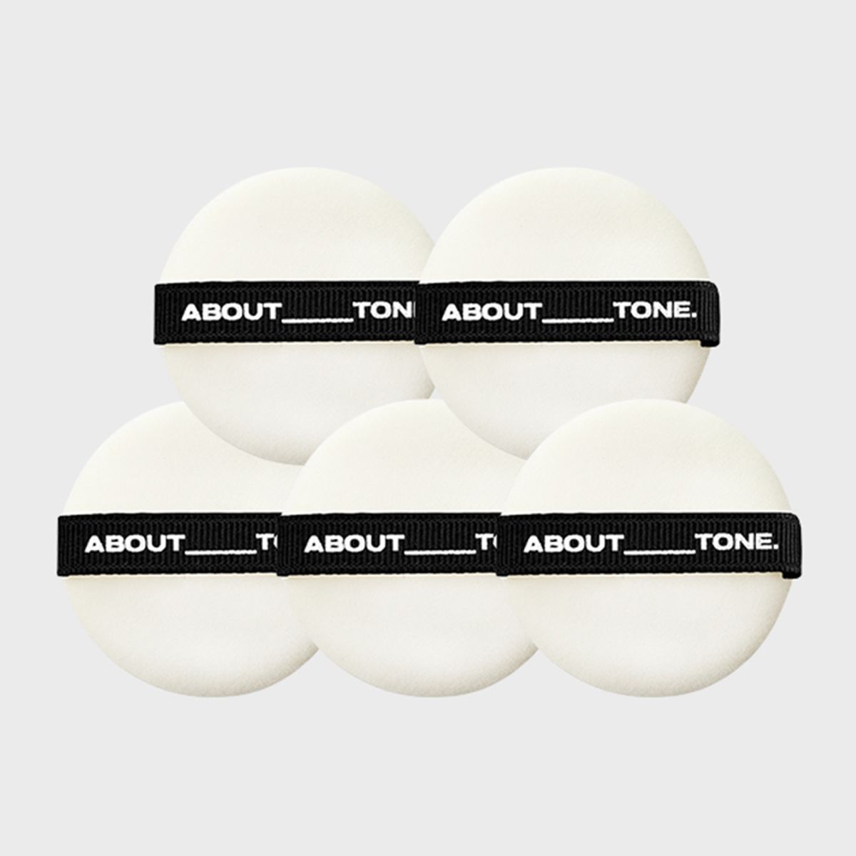 어바웃톤(ABOUT TONE) 파우더 팩트 퍼프 10p(블랙)