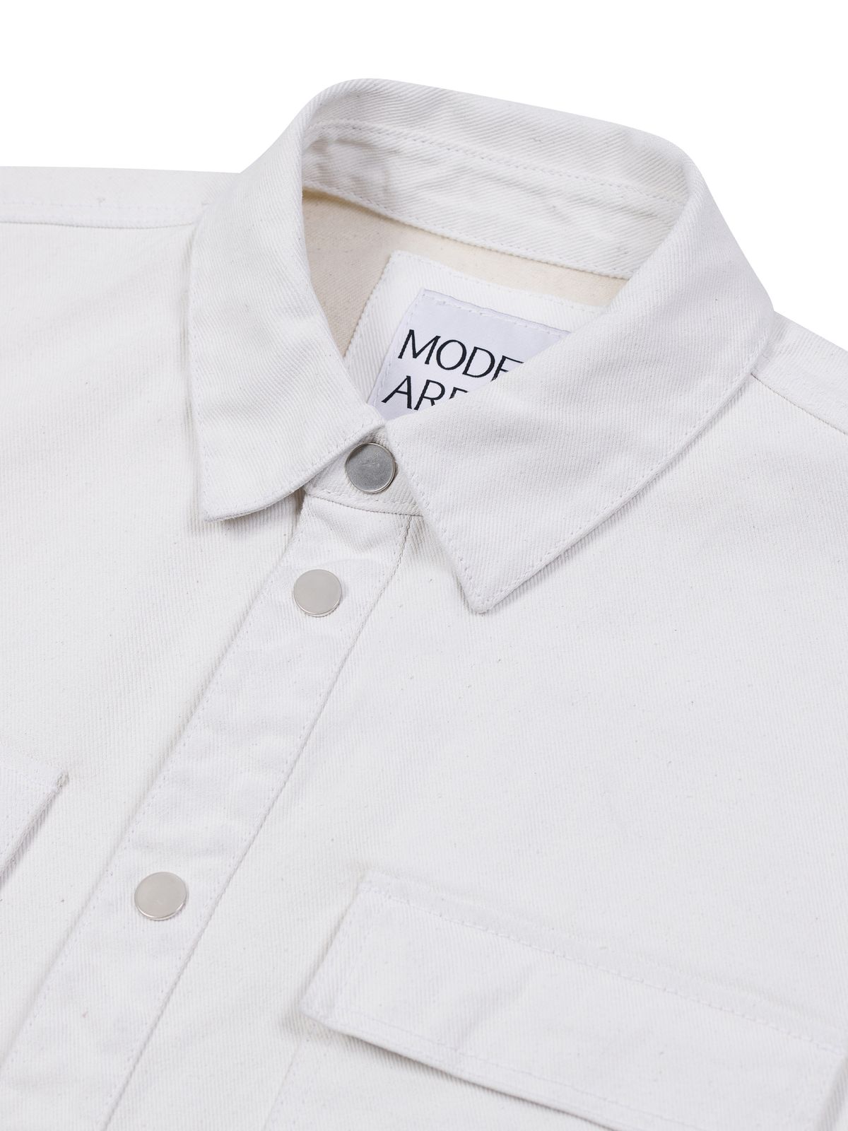 모덴아르더(MODEN ARDOR) 오버핏 화이트 워시 셔켓