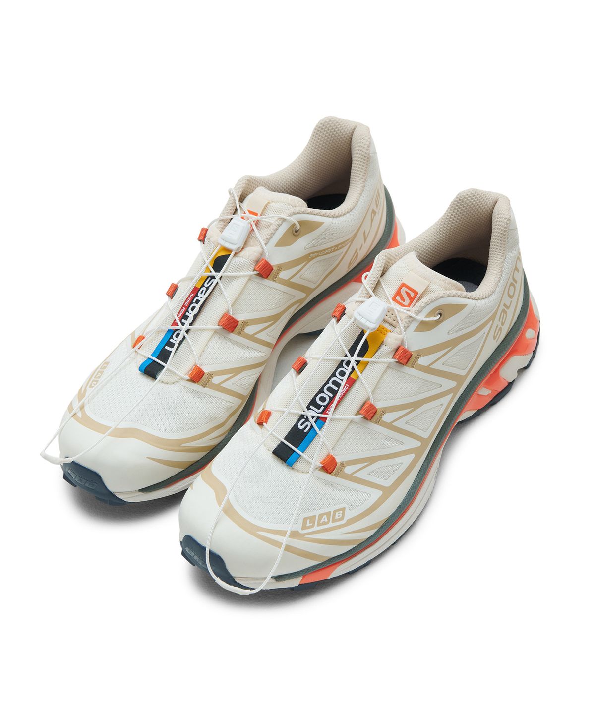 살로몬(SALOMON) XT-6 - 바닐라 아이스:블리치드 샌드:레드 / L41455300