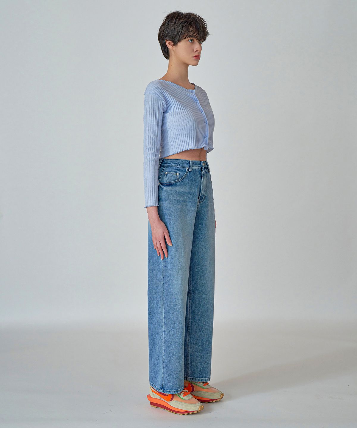 판도라핏(PANDORAFIT) [WIDE] Burst jeans