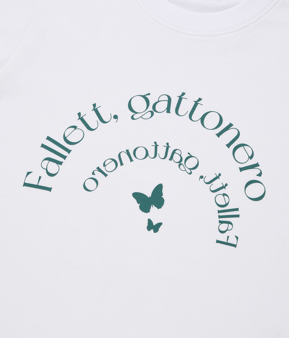 팔렛(FALLETT) 우먼즈 갸또 네로플라이 반팔티 화이트