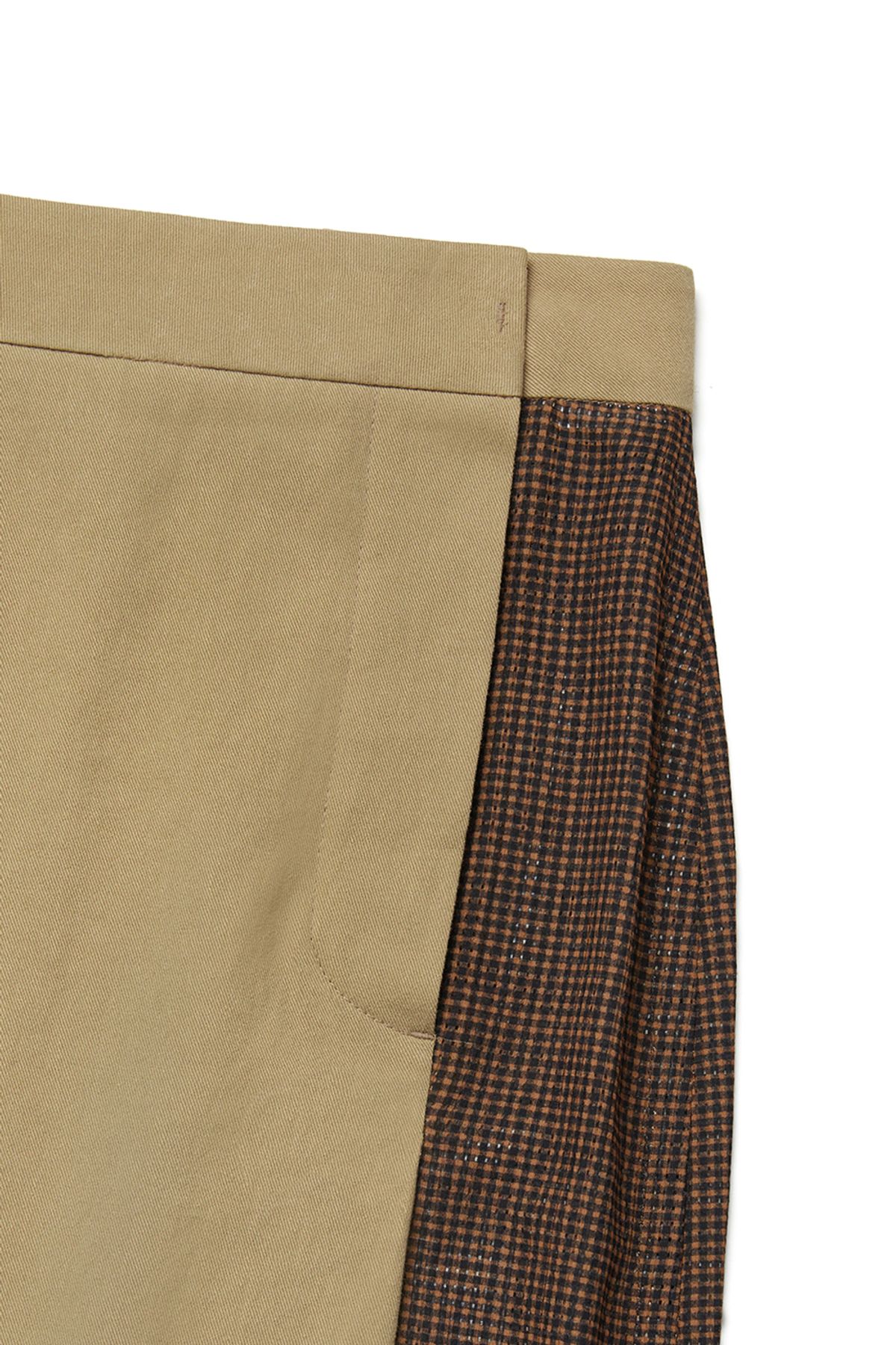 커렌트(CURRENT) ASSYMETRIC LAYERED WRAP SKIRT [CAMEL]