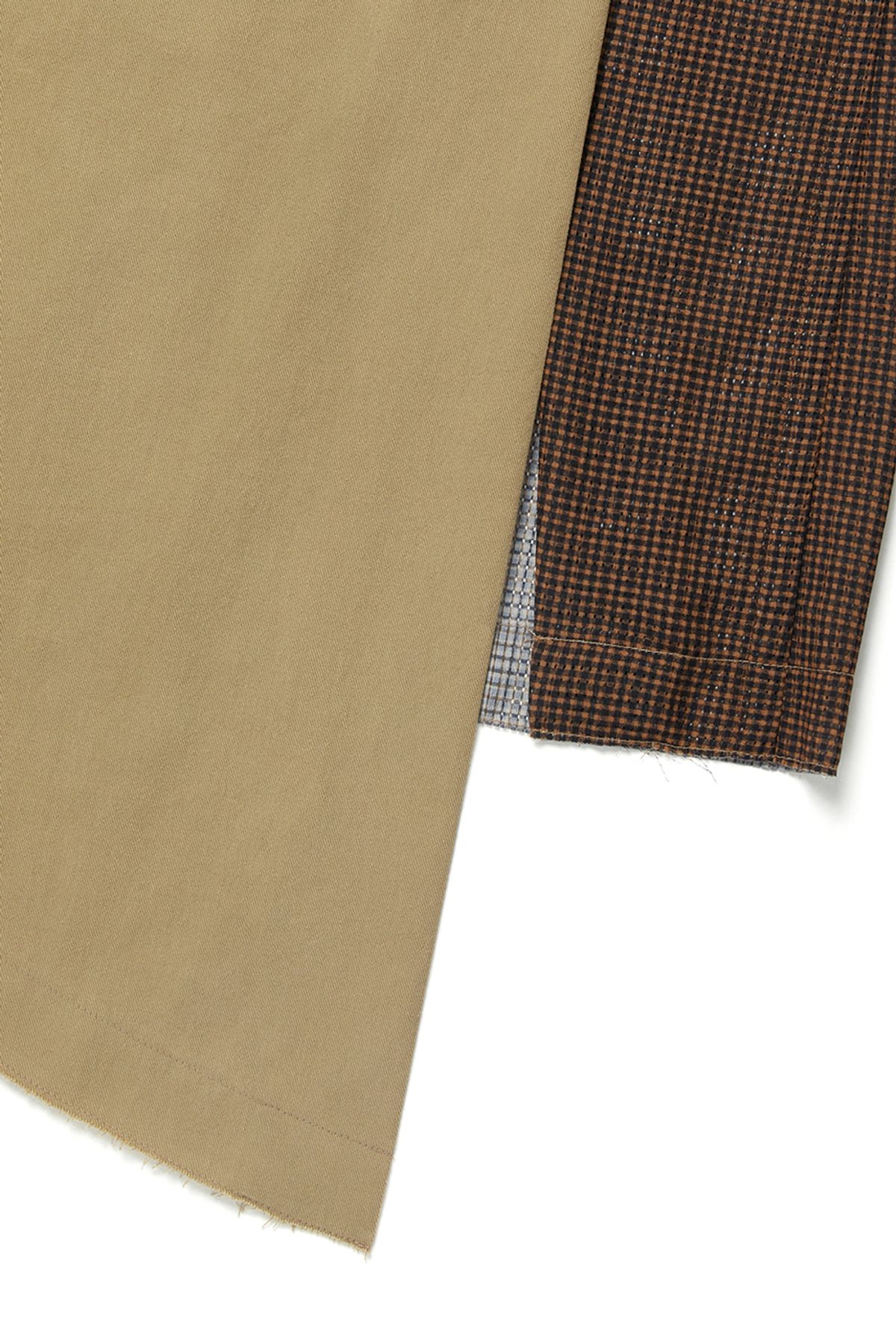 커렌트(CURRENT) ASSYMETRIC LAYERED WRAP SKIRT [CAMEL]
