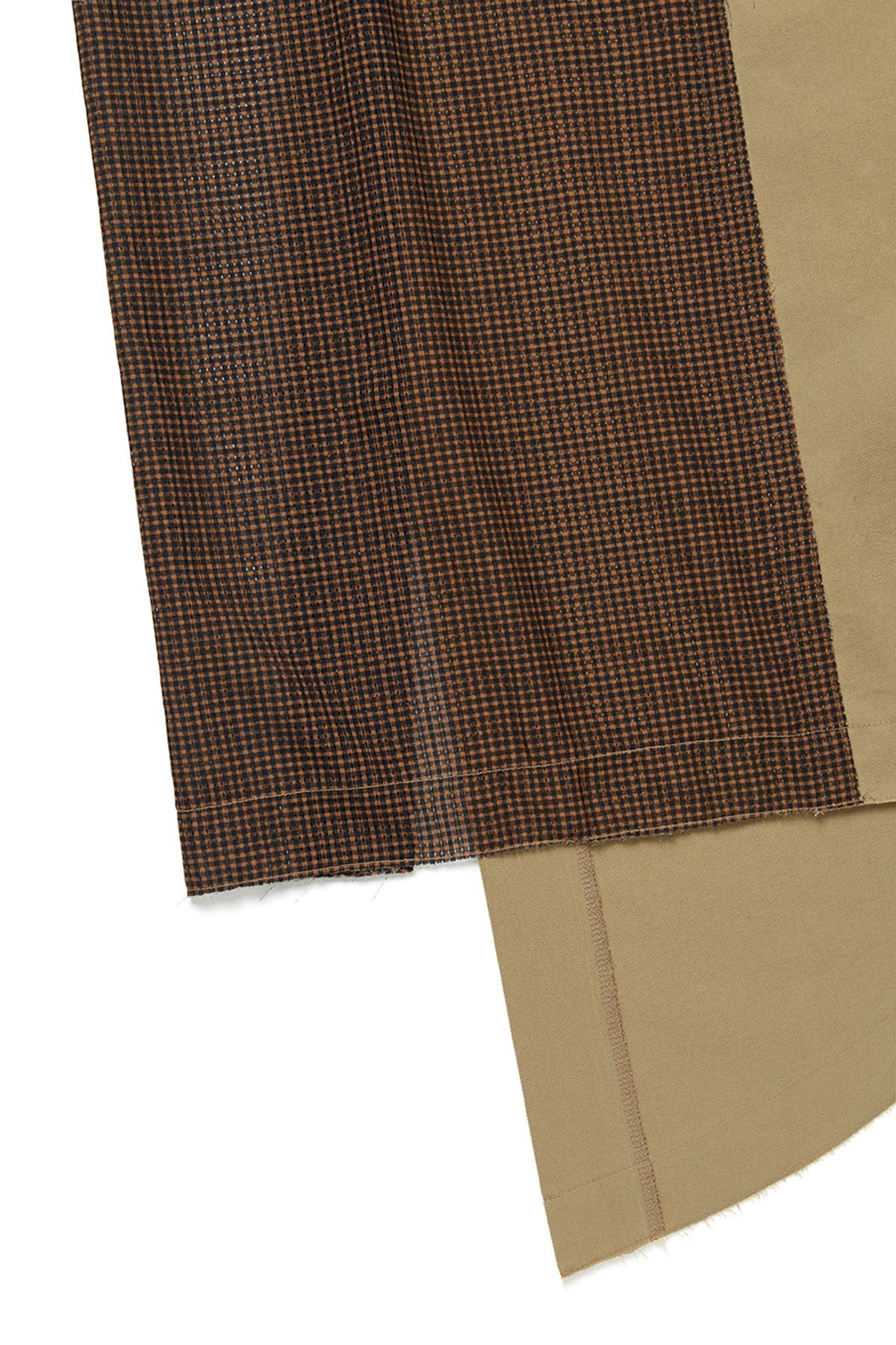커렌트(CURRENT) ASSYMETRIC LAYERED WRAP SKIRT [CAMEL]