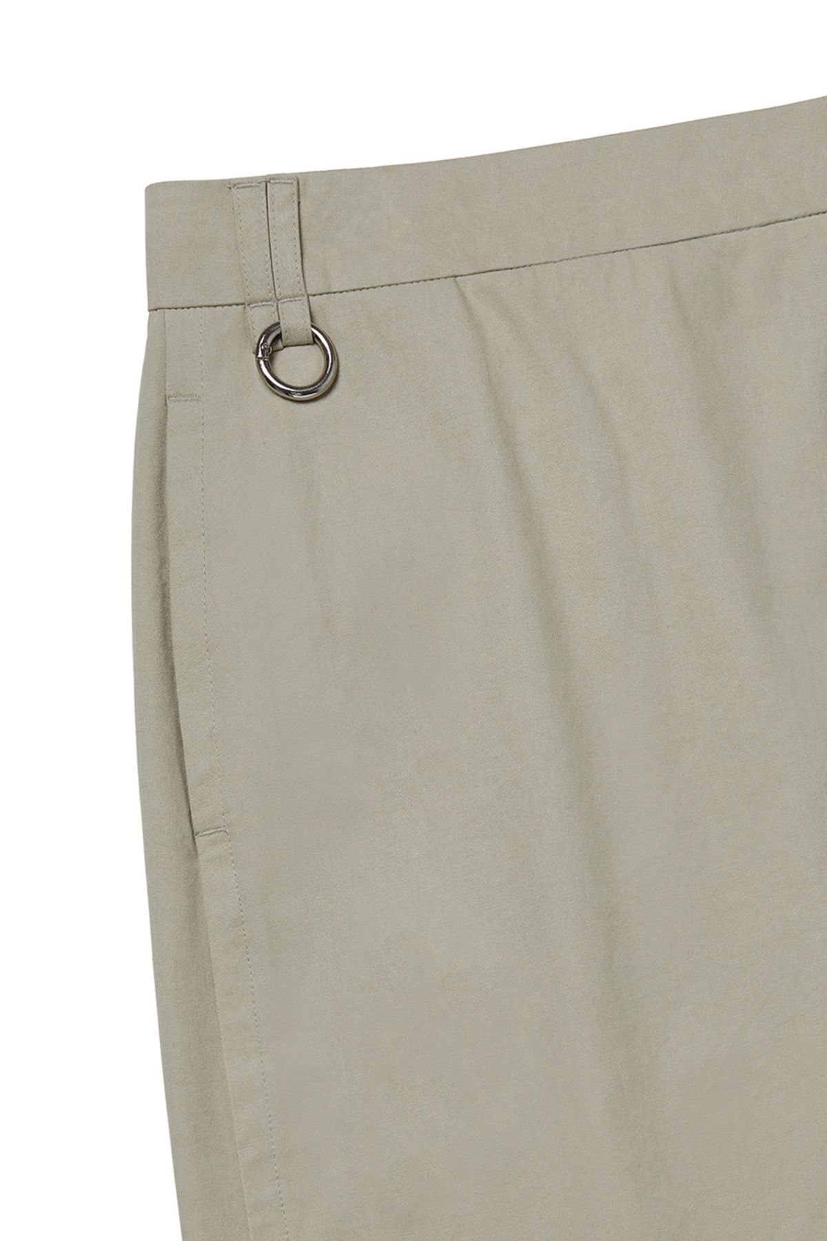커렌트(CURRENT) ASSYMETRIC LAYERED WRAP SKIRT [KHAKI]