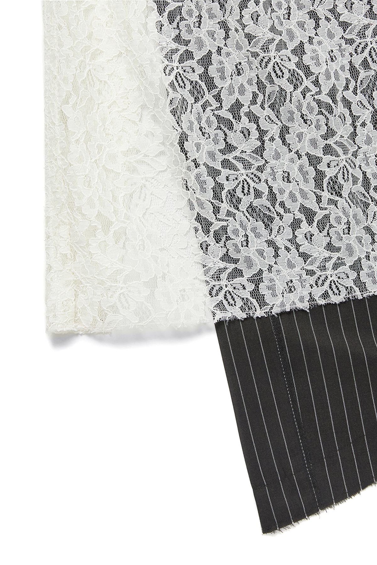 커렌트(CURRENT) ASSYMETRIC LAYERED WRAP SKIRT [CHARCOAL GREY]