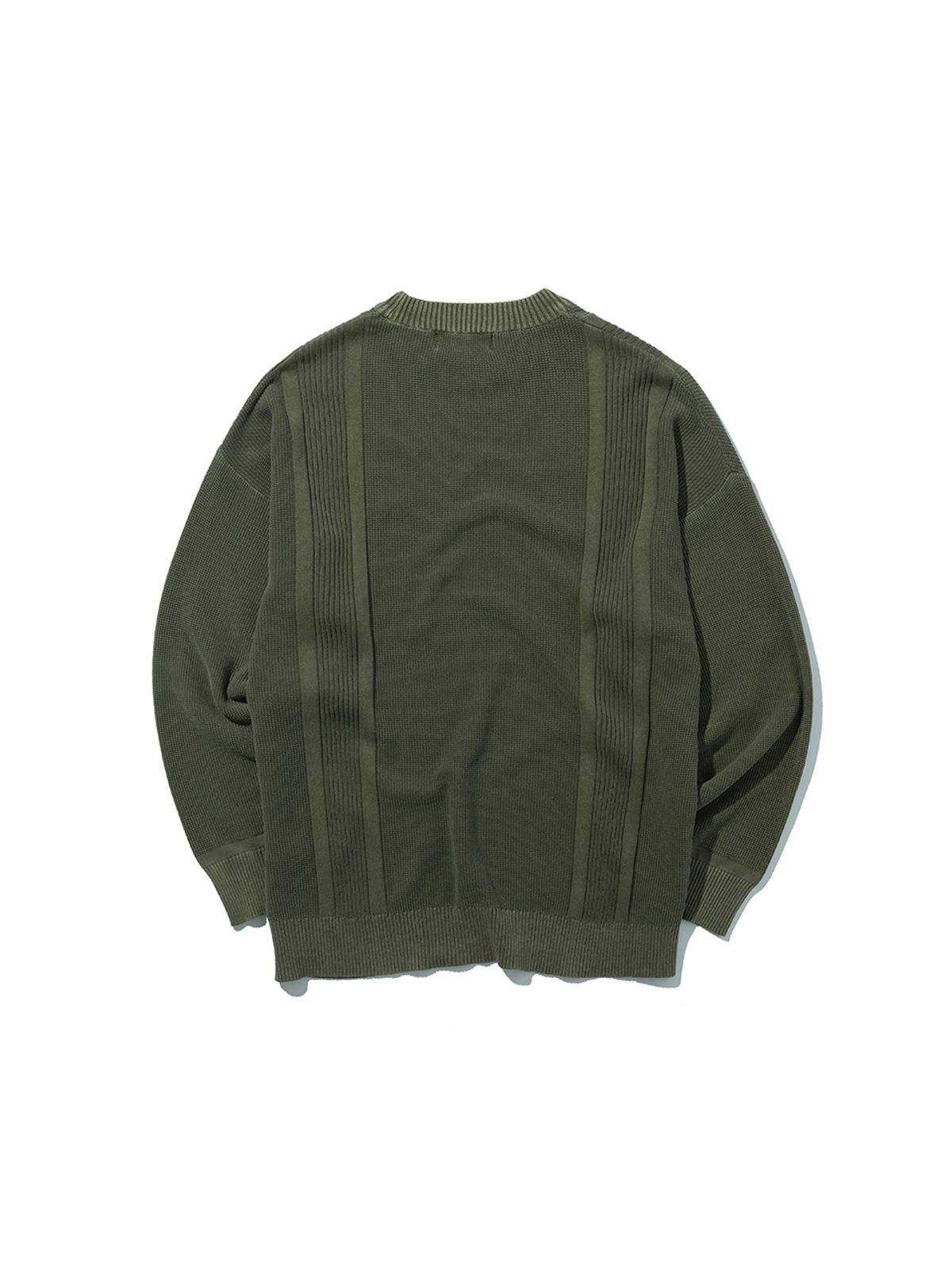 사운즈라이프(SOUNDSLIFE) Double Faced Pullover Knit Khaki