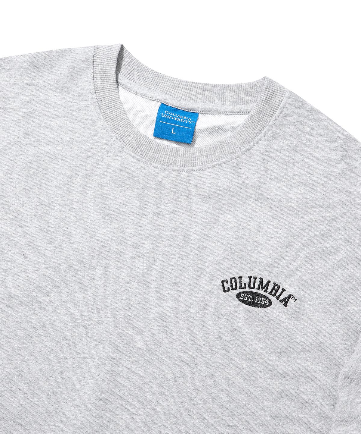 컬럼비아 유니버시티(COLUMBIA UNIVERSITY) CU ARCH LOGO LIGHT TERRY SWEATSHIRTS 멜란지그레이