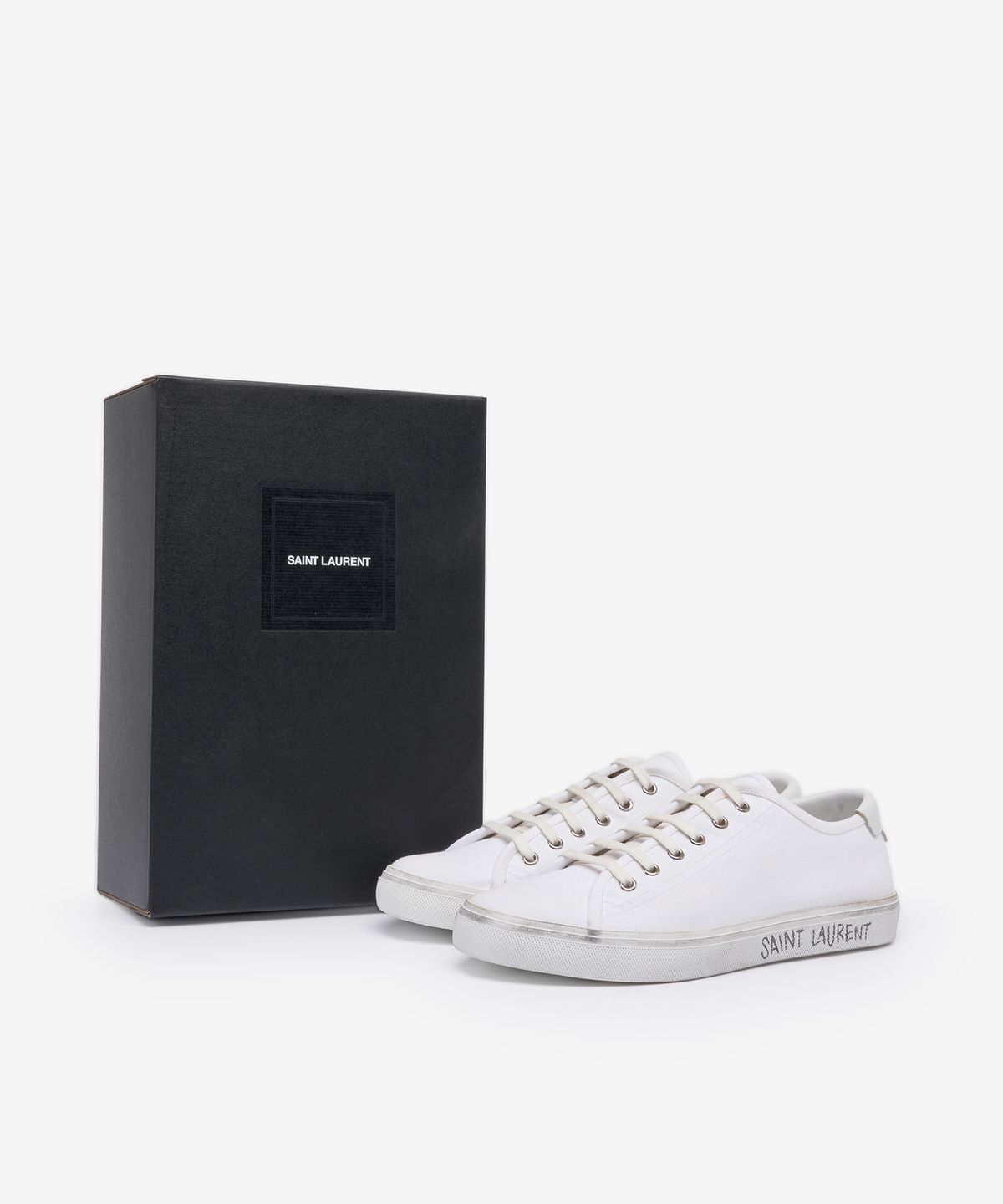 생로랑(SAINT LAURENT) 말리부 스니커즈 - 화이트 / 606446GUZ209030