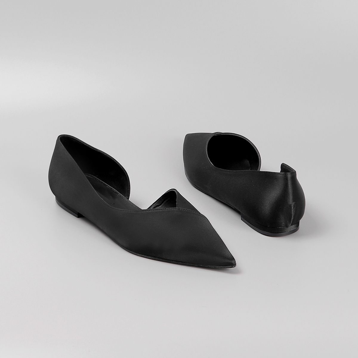 루시크루(LUCY CREW) Stiletto Satin Flat LC130 4color_1cm