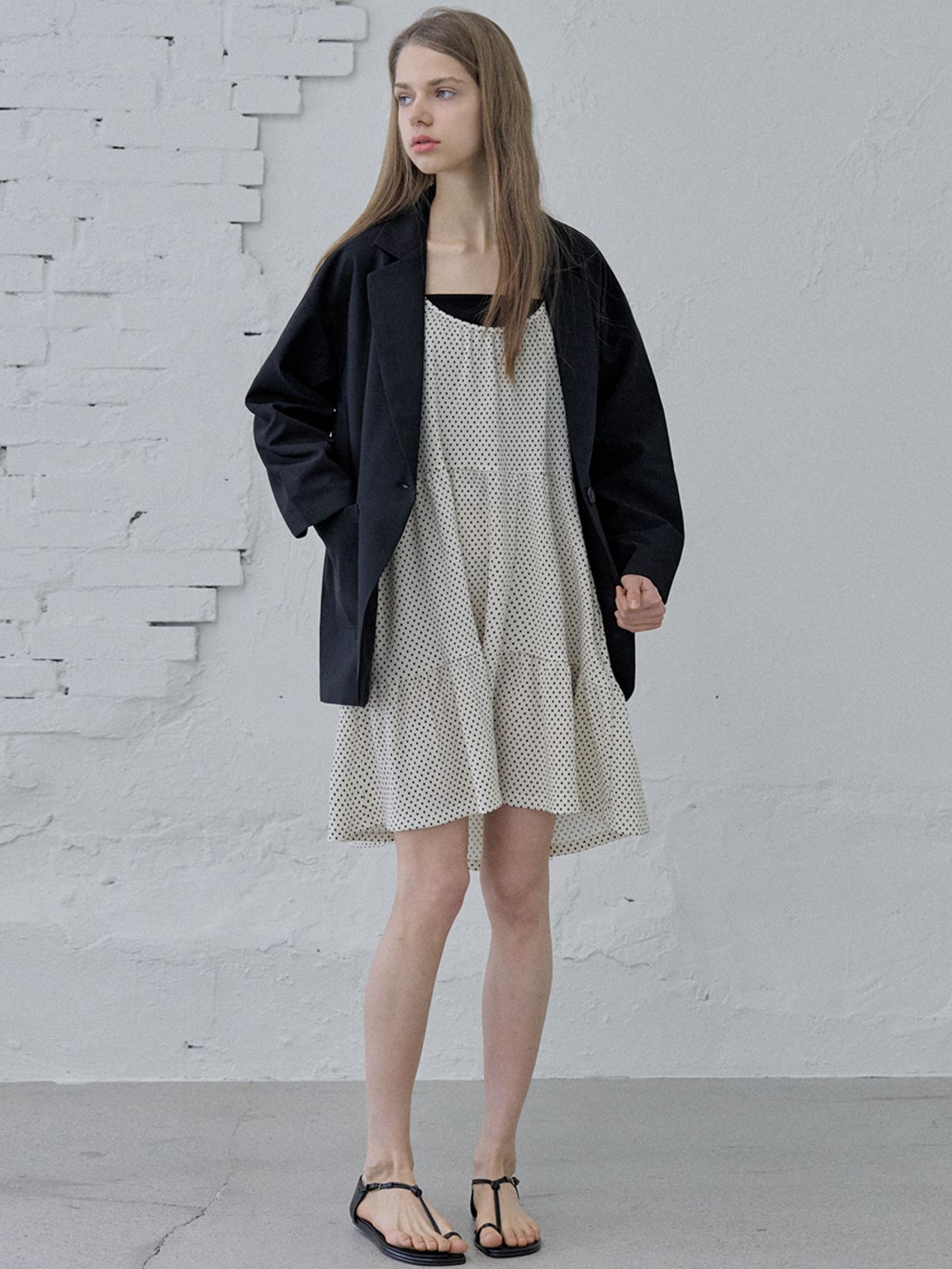 아방(AVANT-G) Overfit Basic Tailored Jacket - Black
