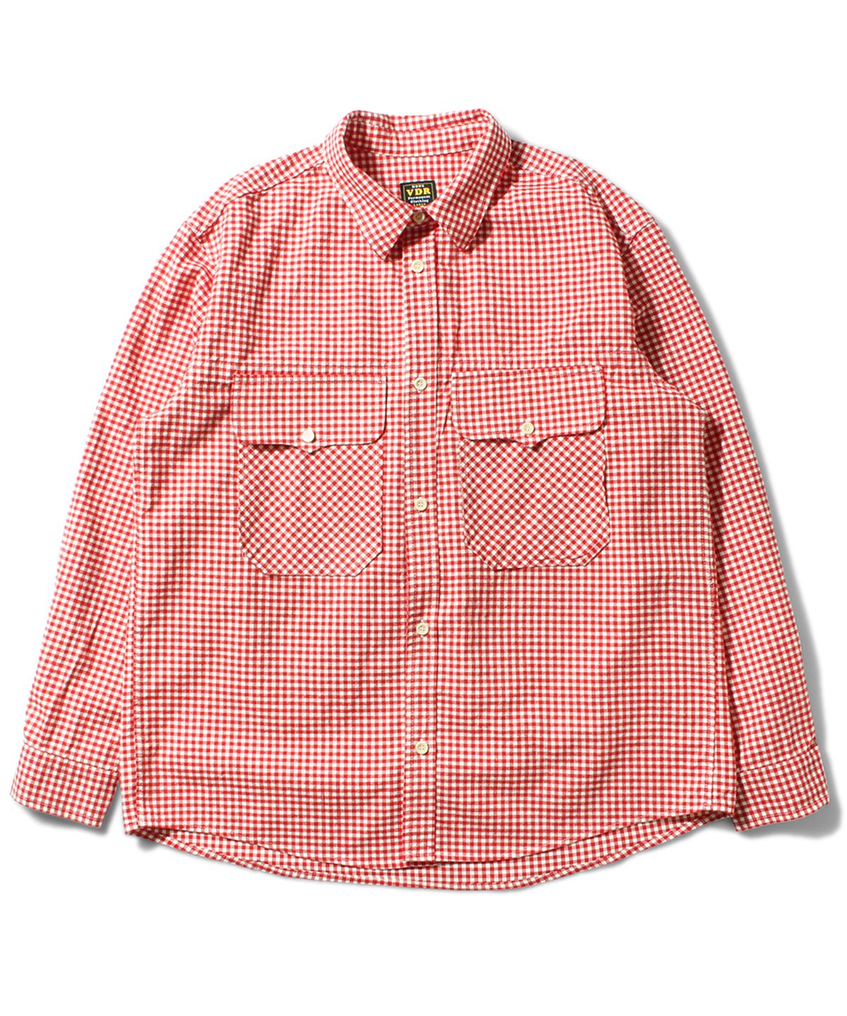 비디알(VDR) GINGHAMCHECK SHIRTS [Red]