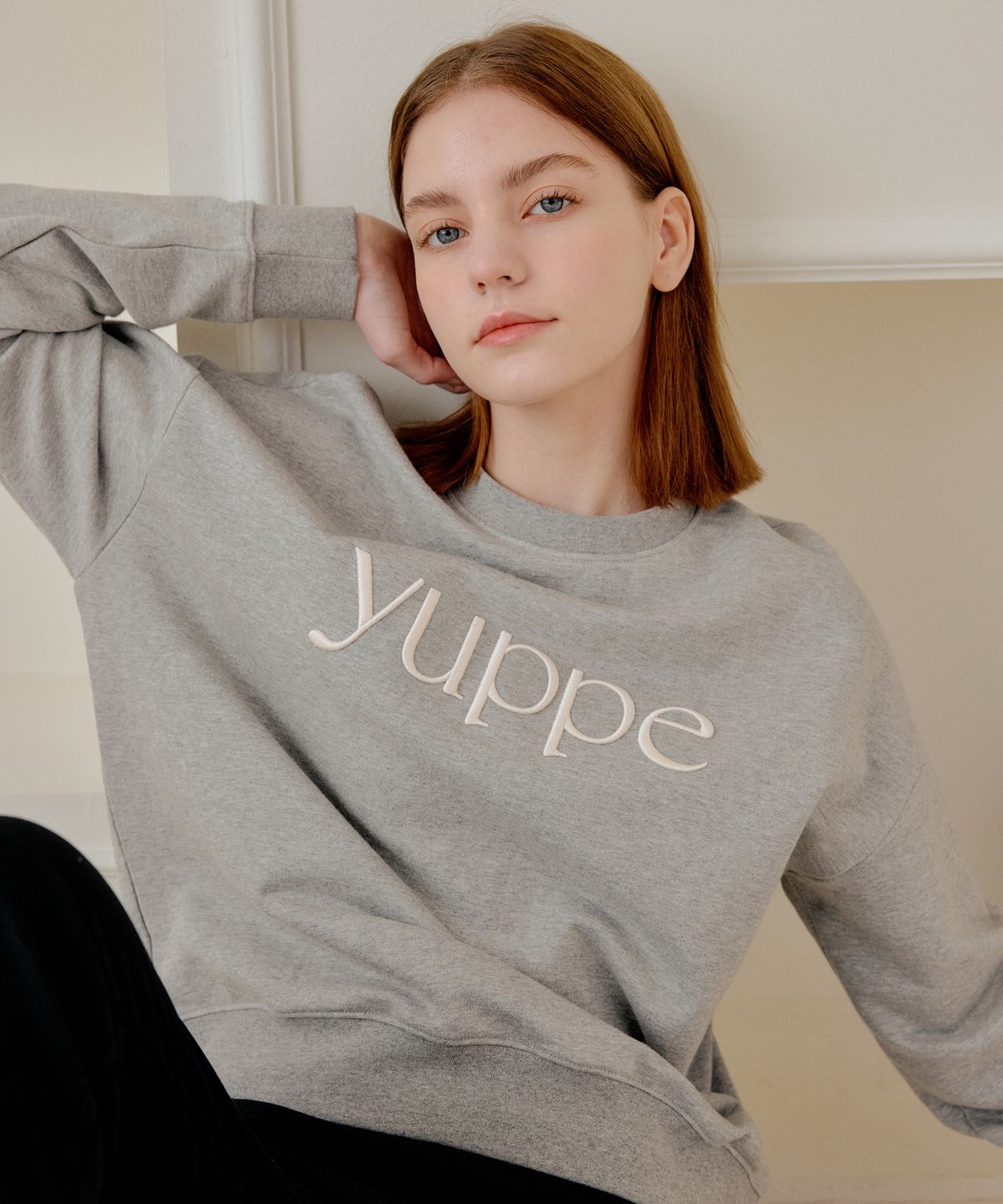 엽페(YUPPE) YUPPE SWEAT SHIRT_GRAY