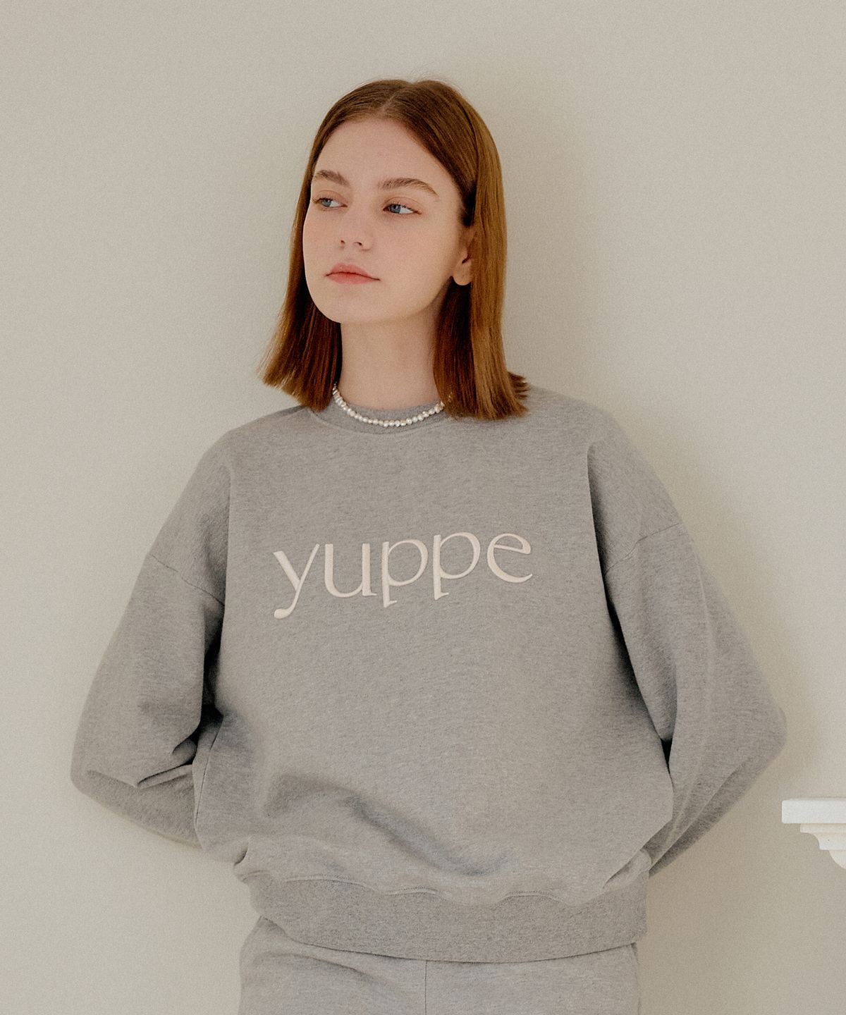 엽페(YUPPE) YUPPE SWEAT SHIRT_GRAY