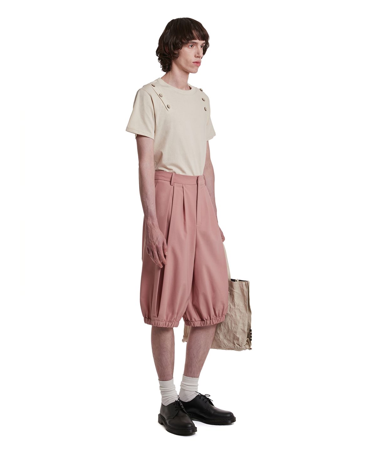 트렁크프로젝트(TRUNK PROJECT) Button T-Shirt_Ivory