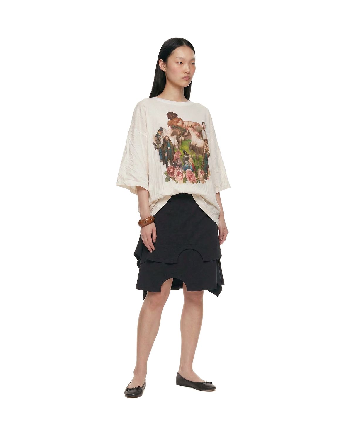 트렁크프로젝트(TRUNK PROJECT) Crinkled T-shirt_White
